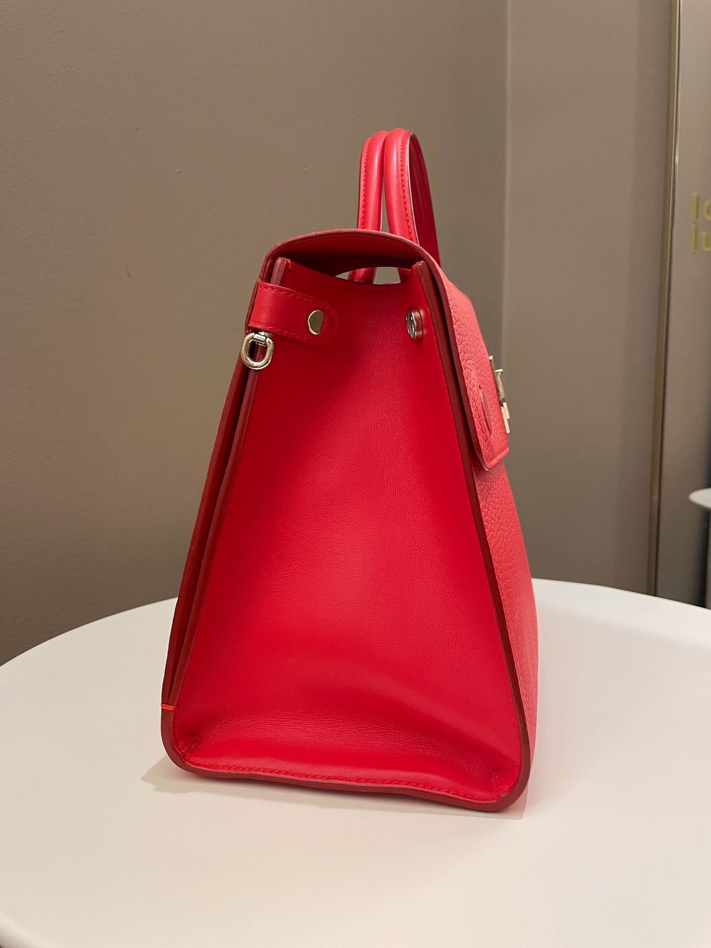 Dior Diorever Tote bag Red Grainy Leather