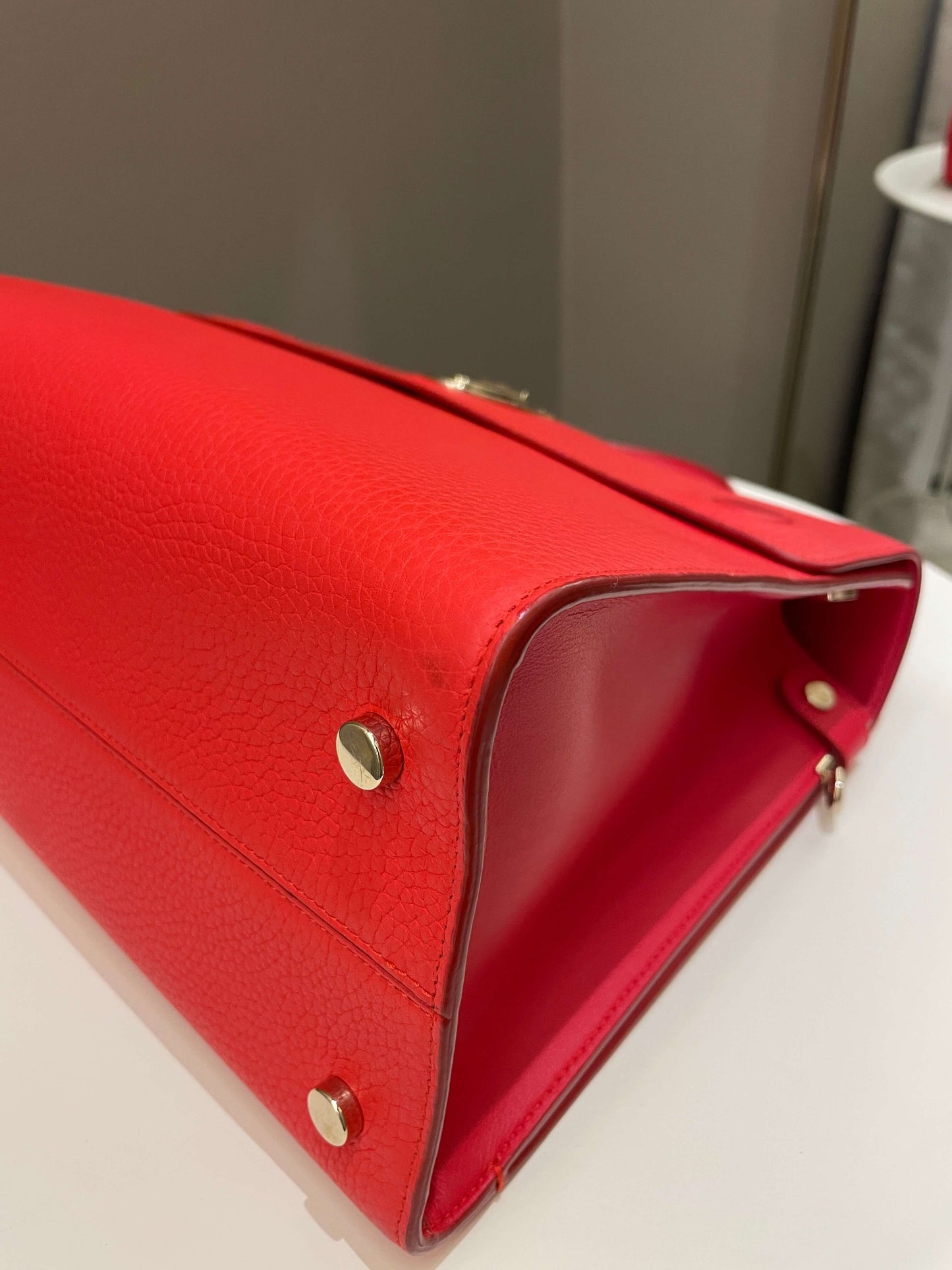 Dior Diorever Tote bag Red Grainy Leather