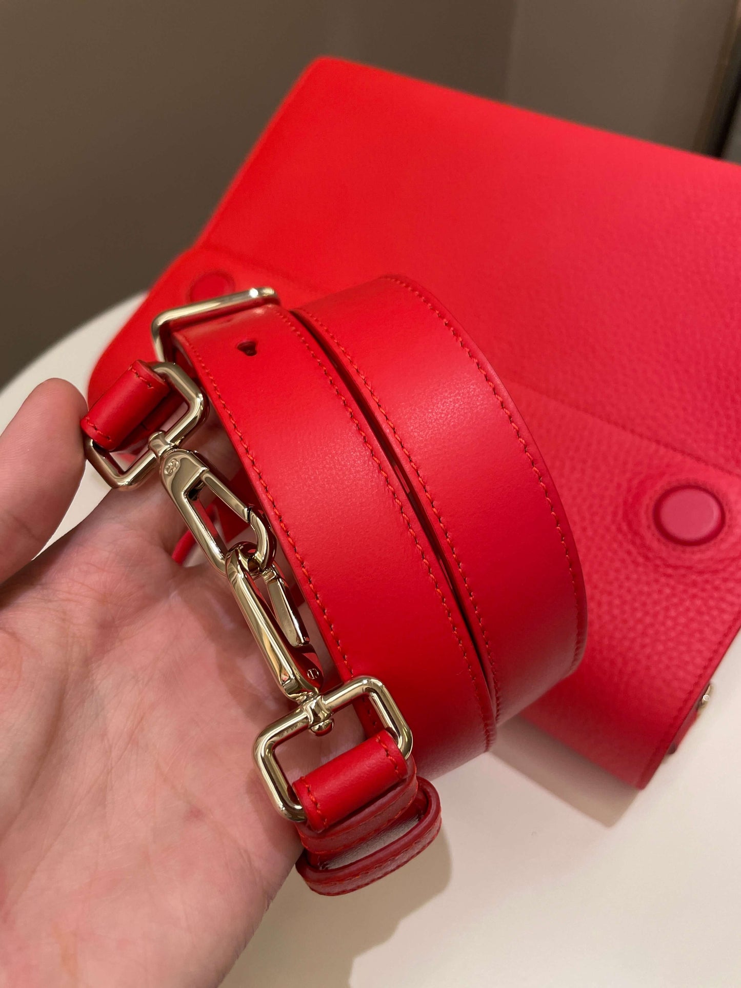 Dior Diorever Tote bag Red Grainy Leather