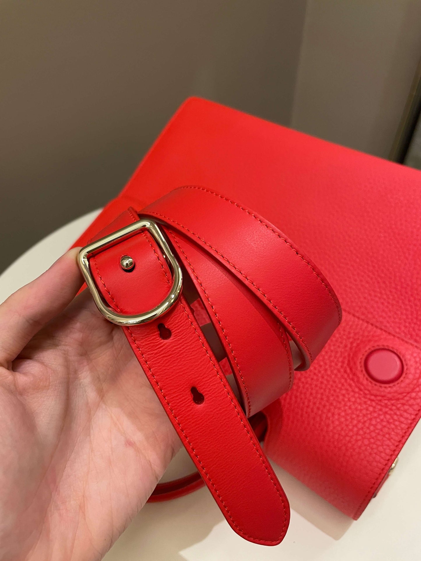 Dior Diorever Tote bag Red Grainy Leather