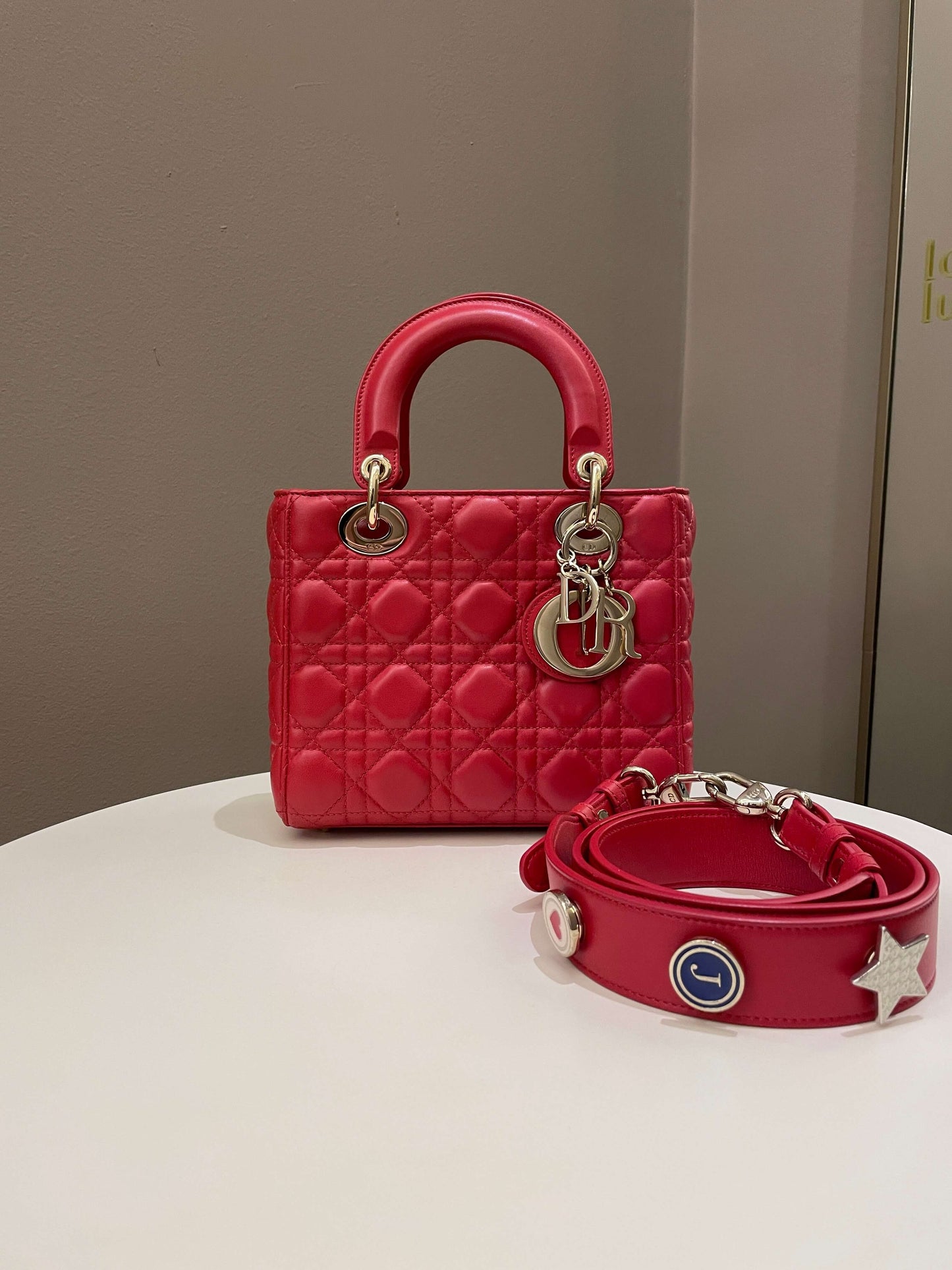 Lady Dior My ABC Dior Red Lambskin