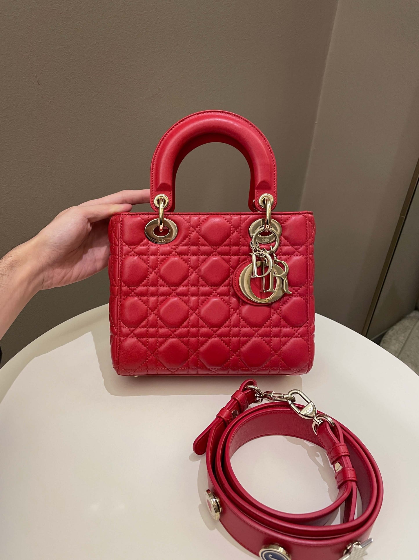 Lady Dior My ABC Dior Red Lambskin