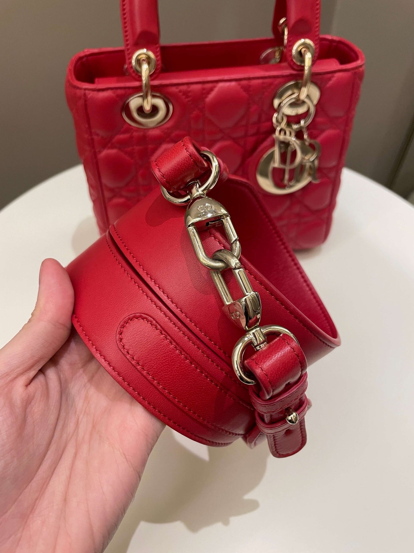 Lady Dior My ABC Dior Red Lambskin