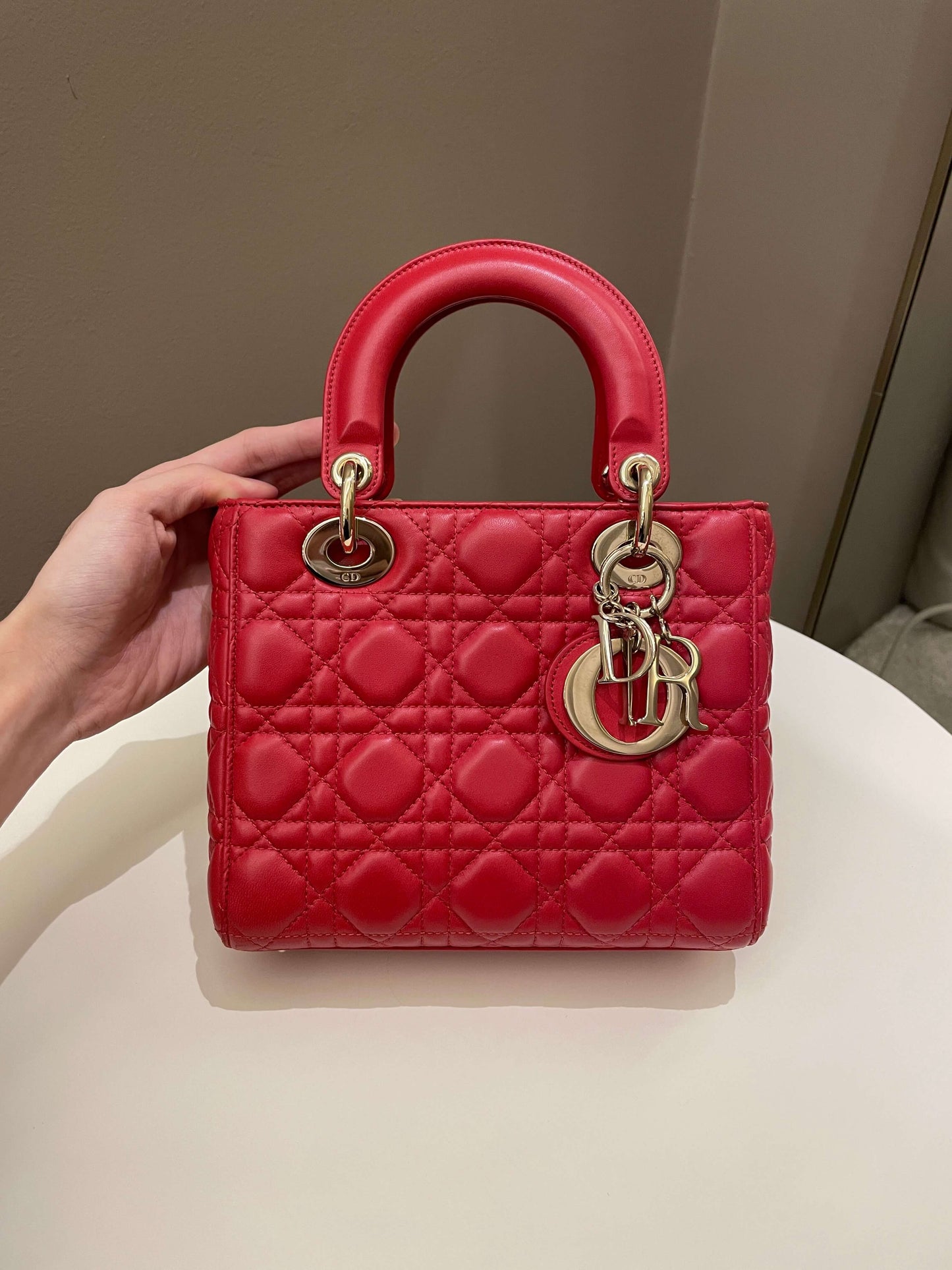 Lady Dior My ABC Dior Red Lambskin