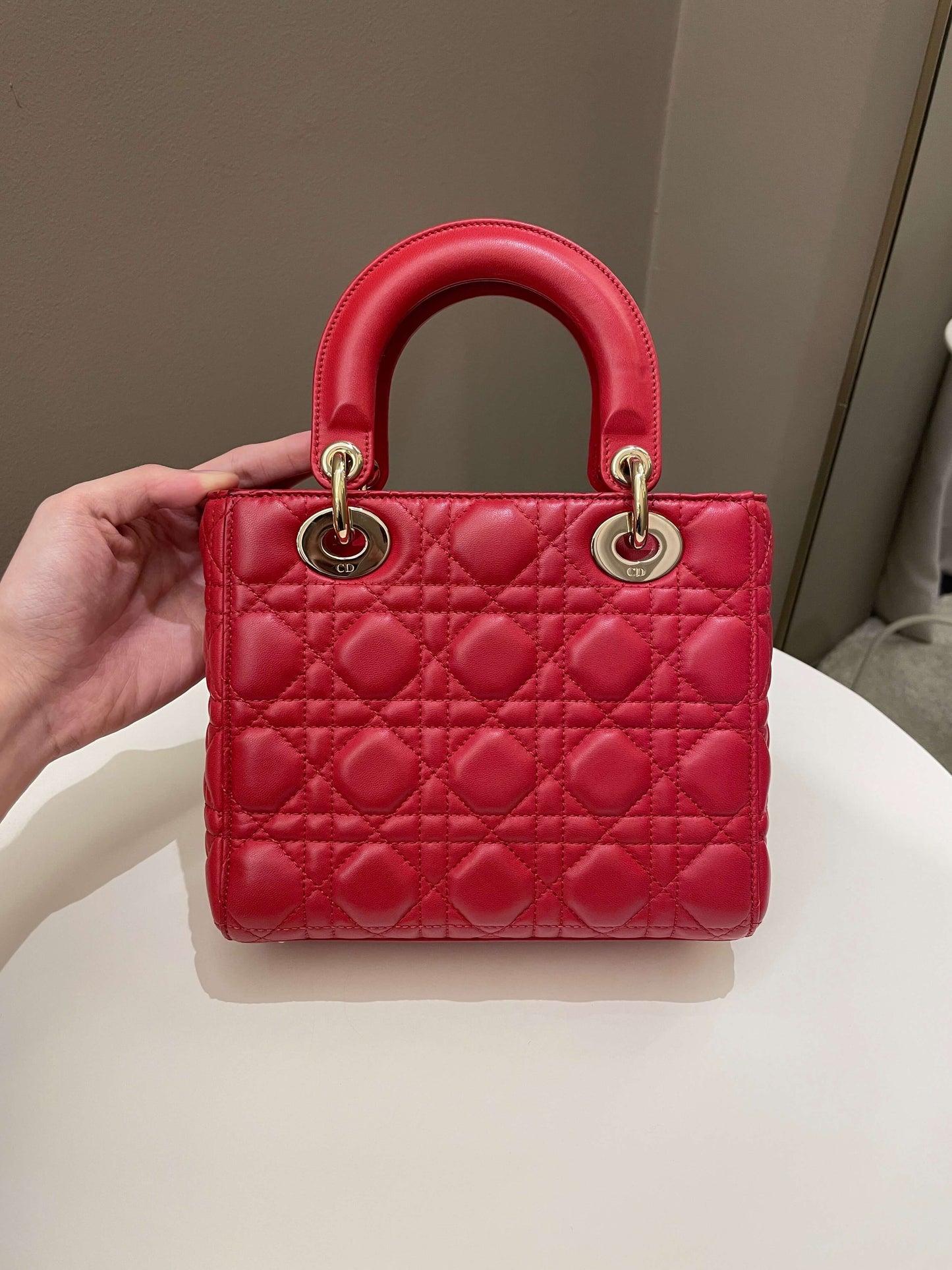 Lady Dior My ABC Dior Red Lambskin