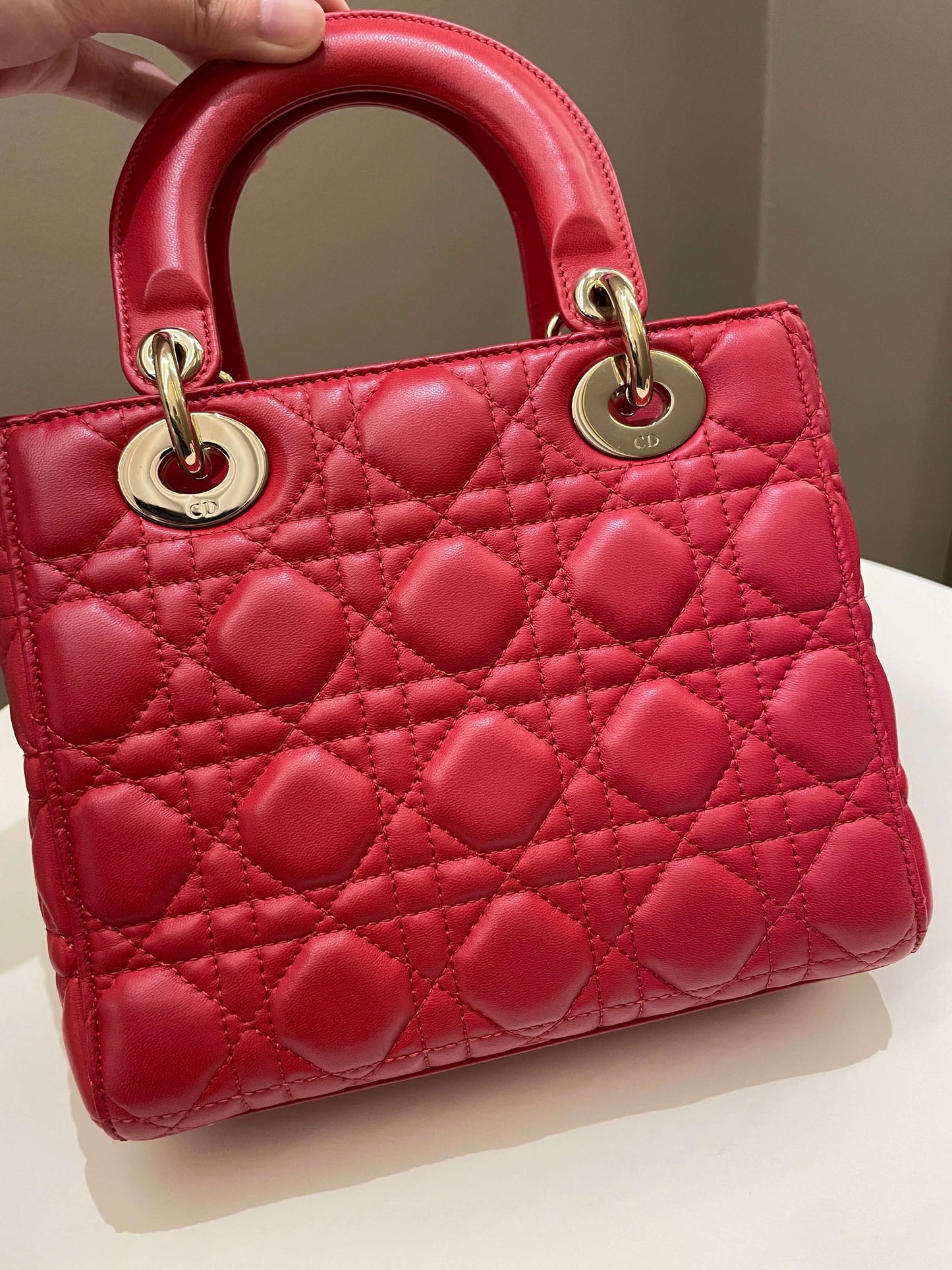 Lady Dior My ABC Dior Red Lambskin