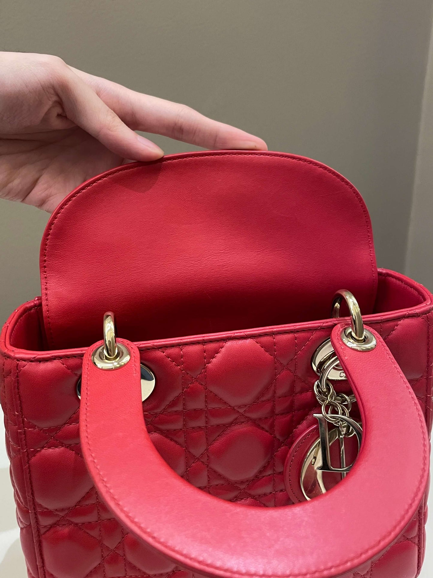 Lady Dior My ABC Dior Red Lambskin