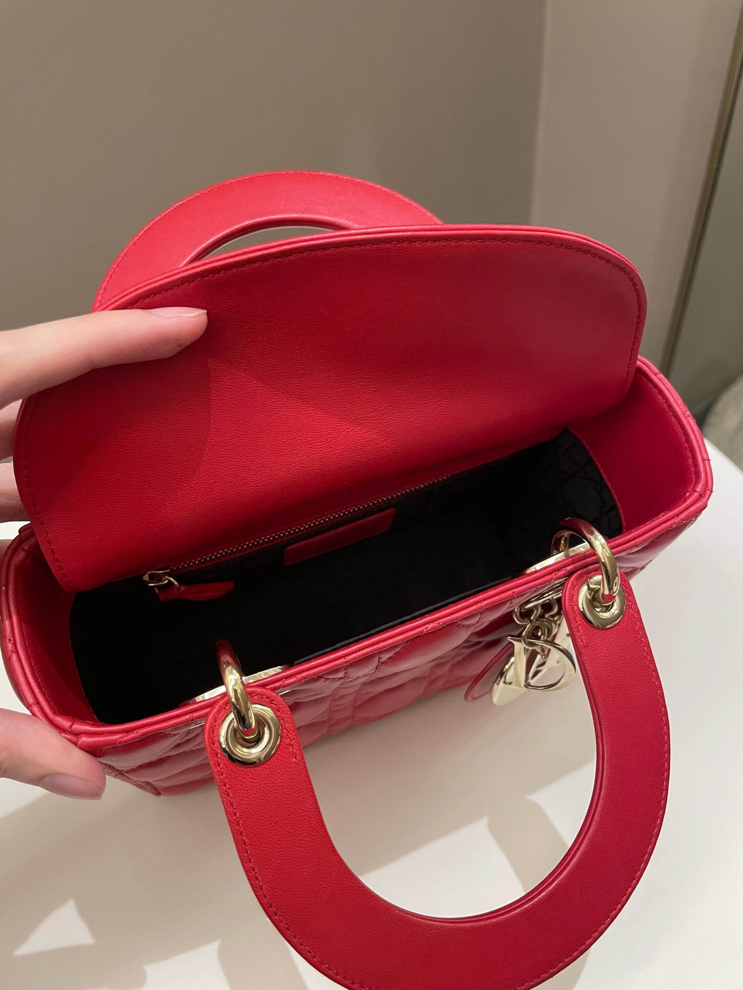 Lady Dior My ABC Dior Red Lambskin