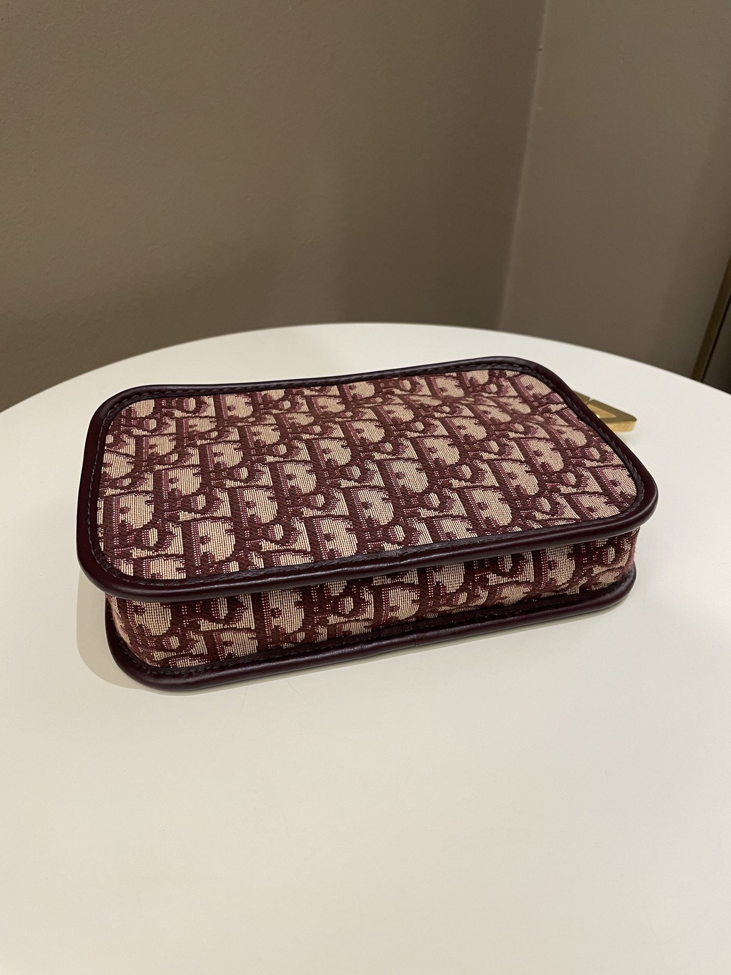 Dior Diorquake Clutch Bag w Strap Red Oblique