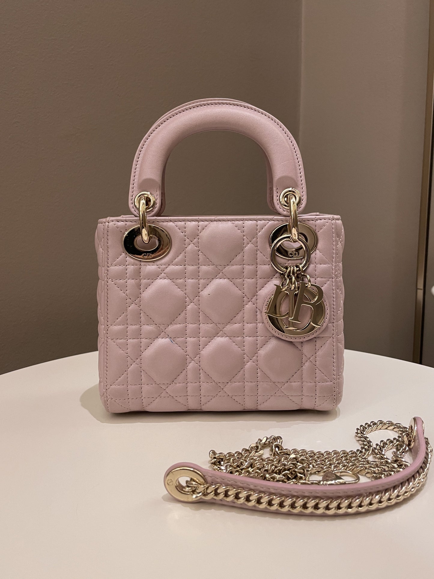 Dior Lady Dior Mini Lotus Pink Lilac