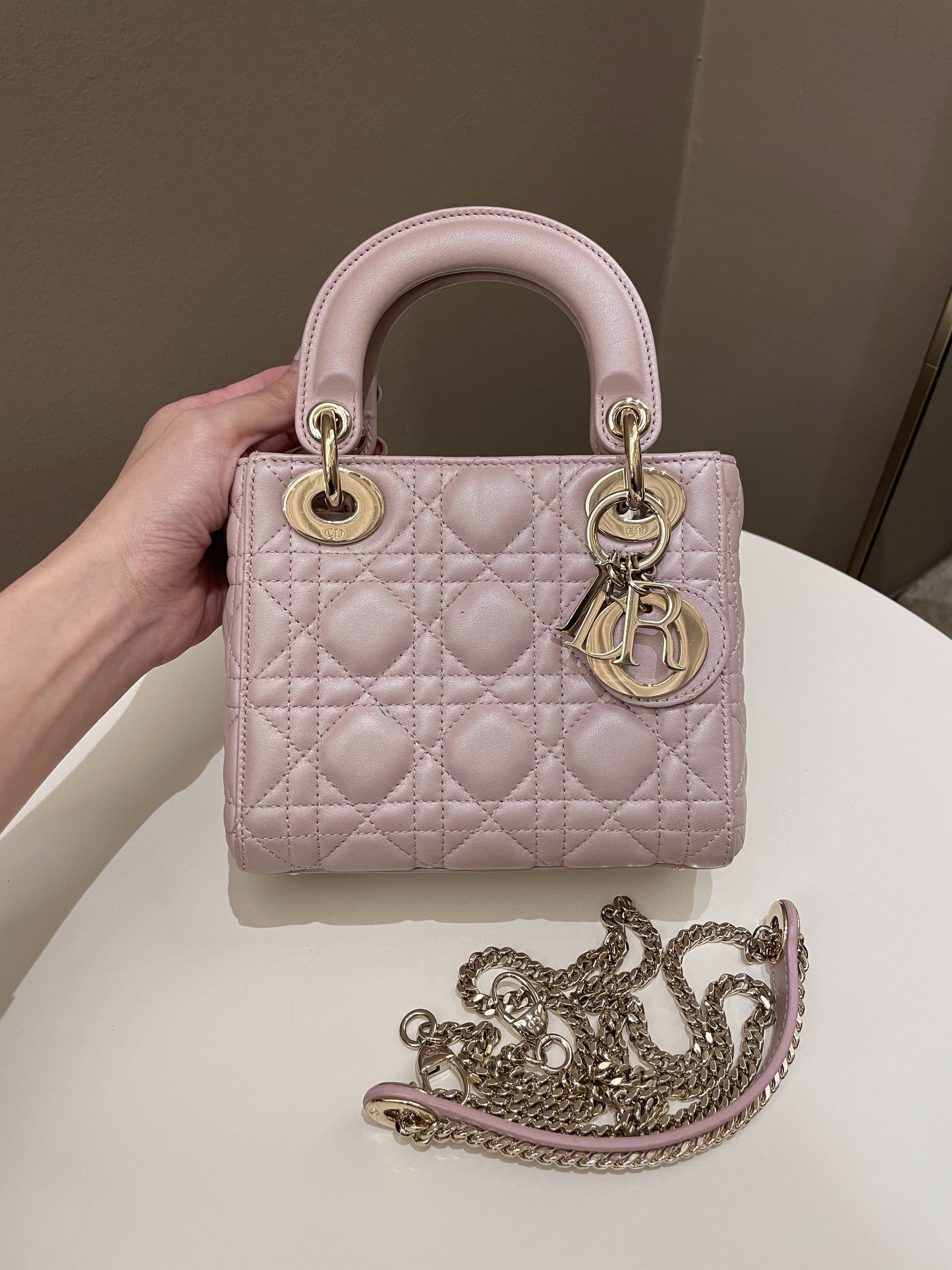 Dior Lady Dior Mini Lotus Pink Lilac