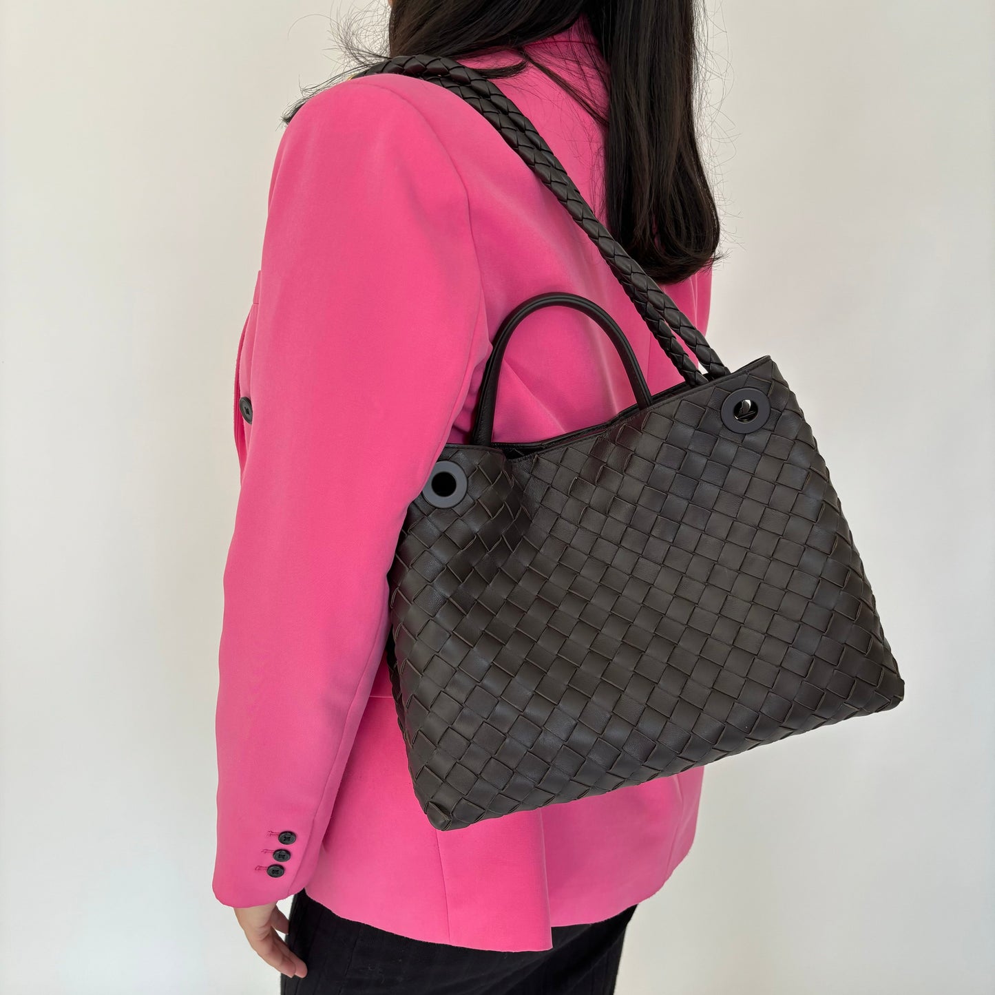 Bottega Veneta Fondant Intrecciato Nappa Medium Andiamo