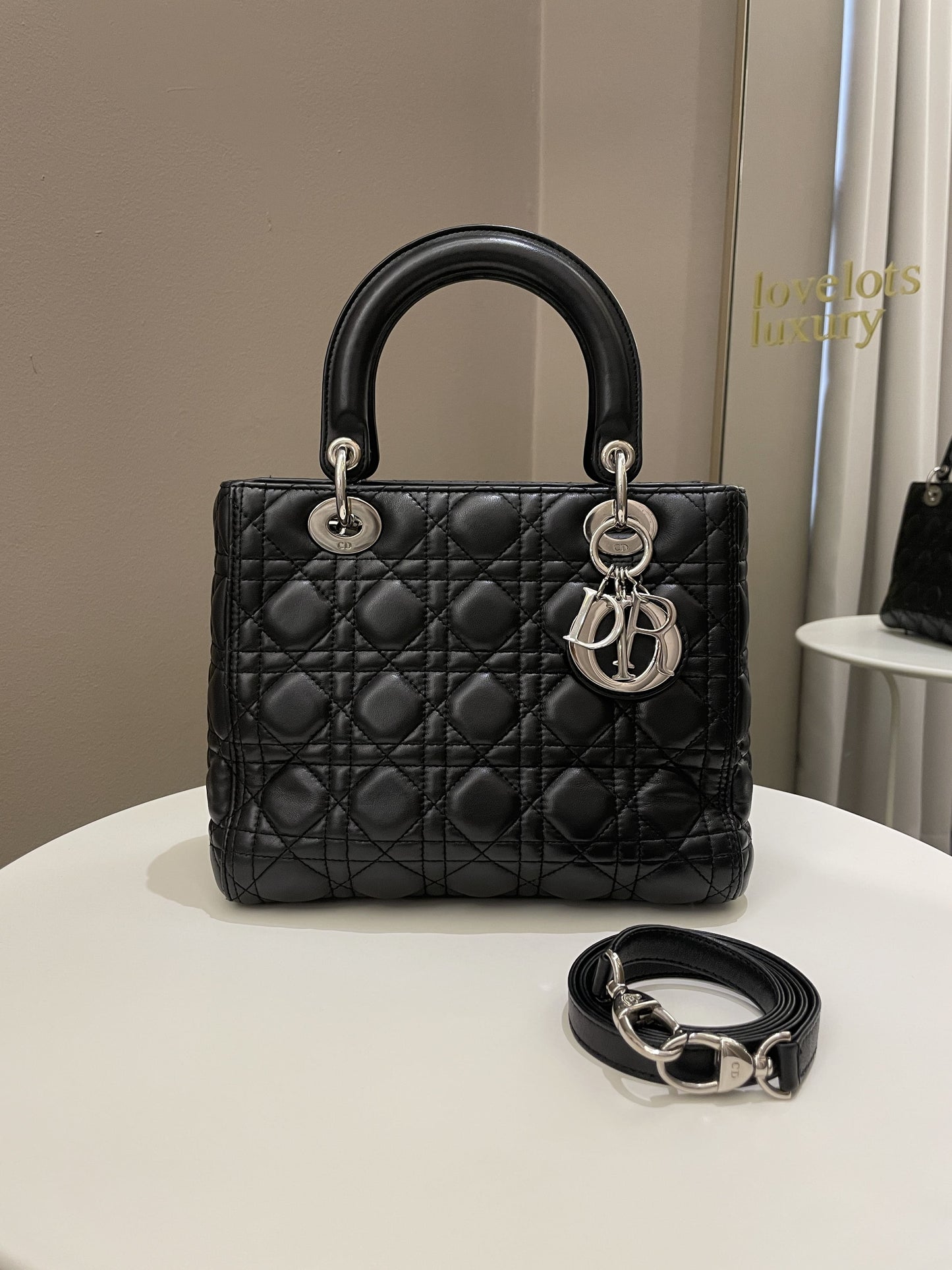 Dior Classic Lady Dior Black Lambskin