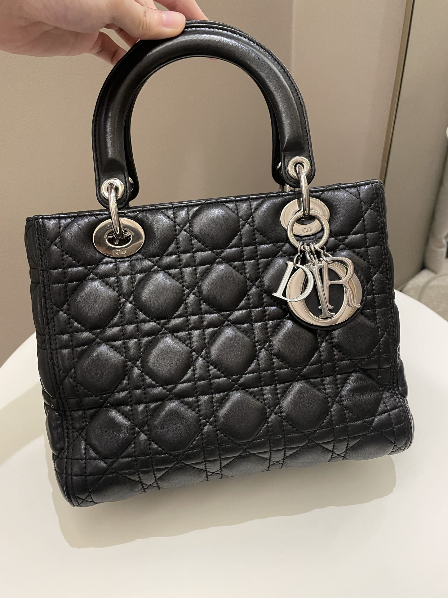 Dior Classic Lady Dior Black Lambskin