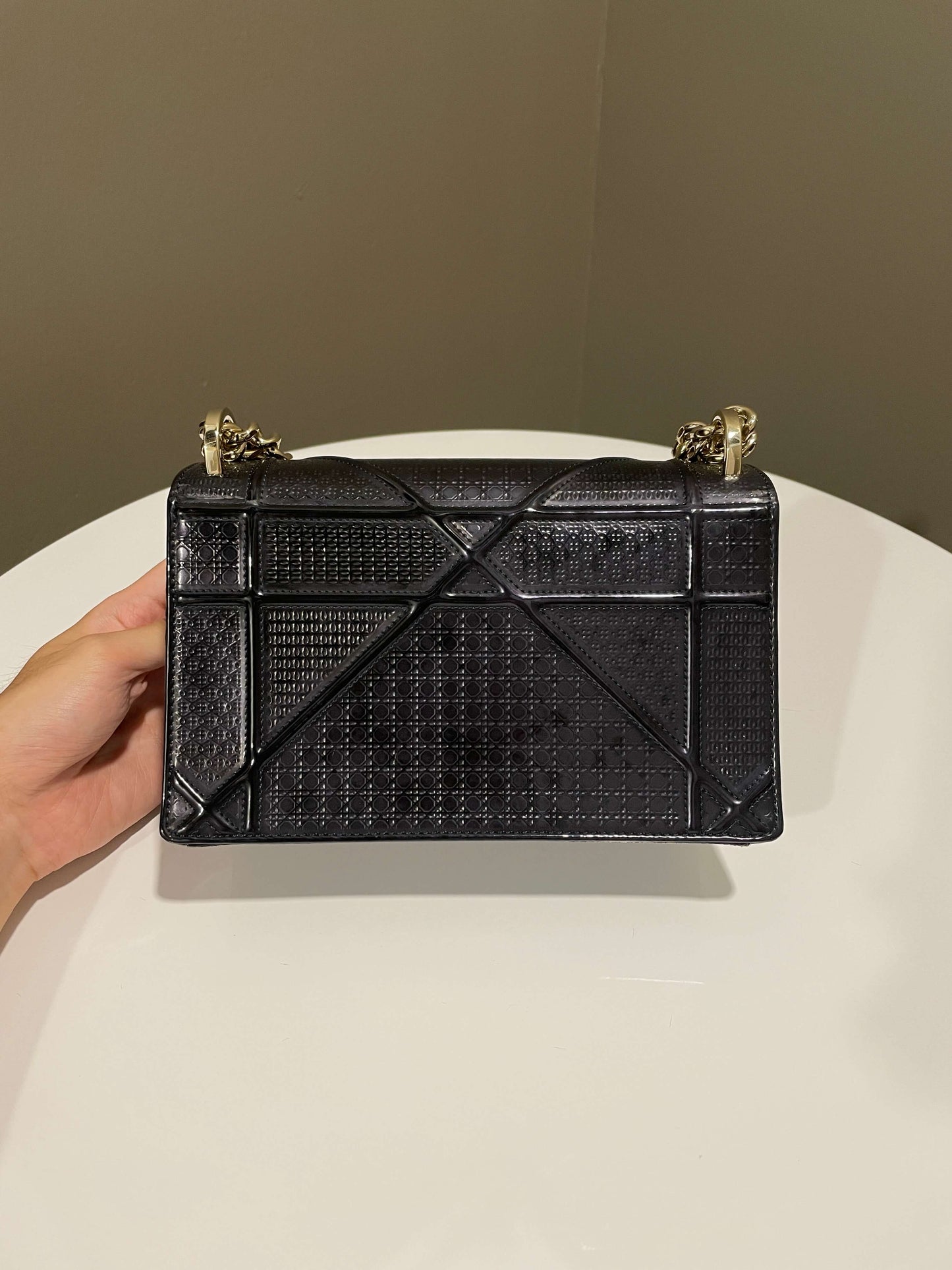 Dior Diorama Bag Midnight Glazed Calf