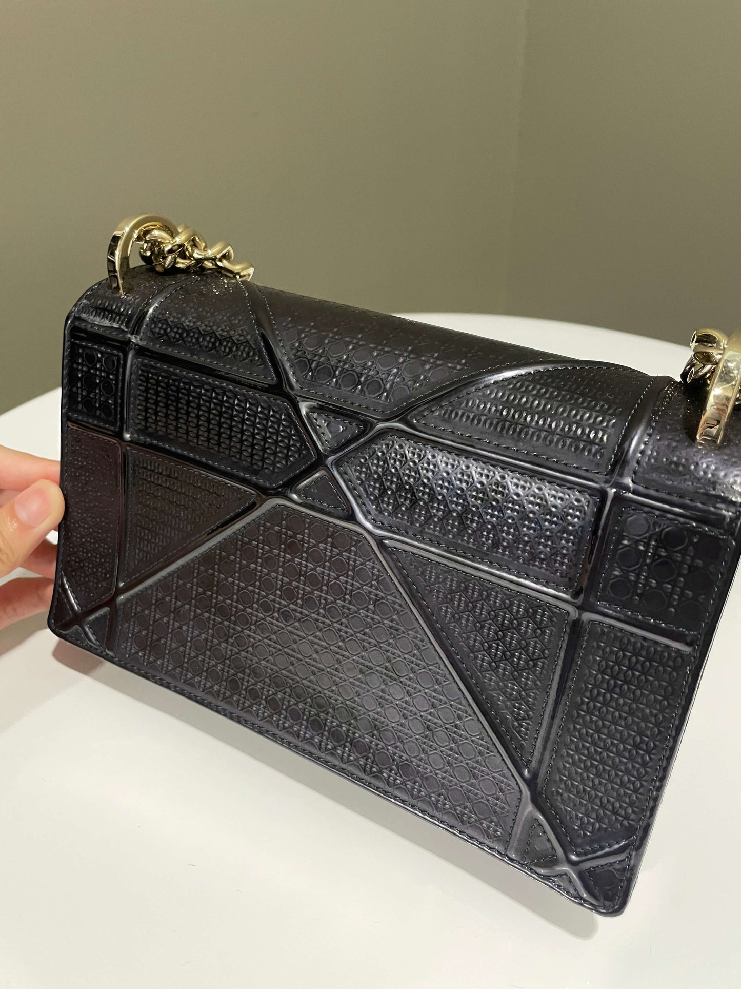 Dior Diorama Bag Midnight Glazed Calf