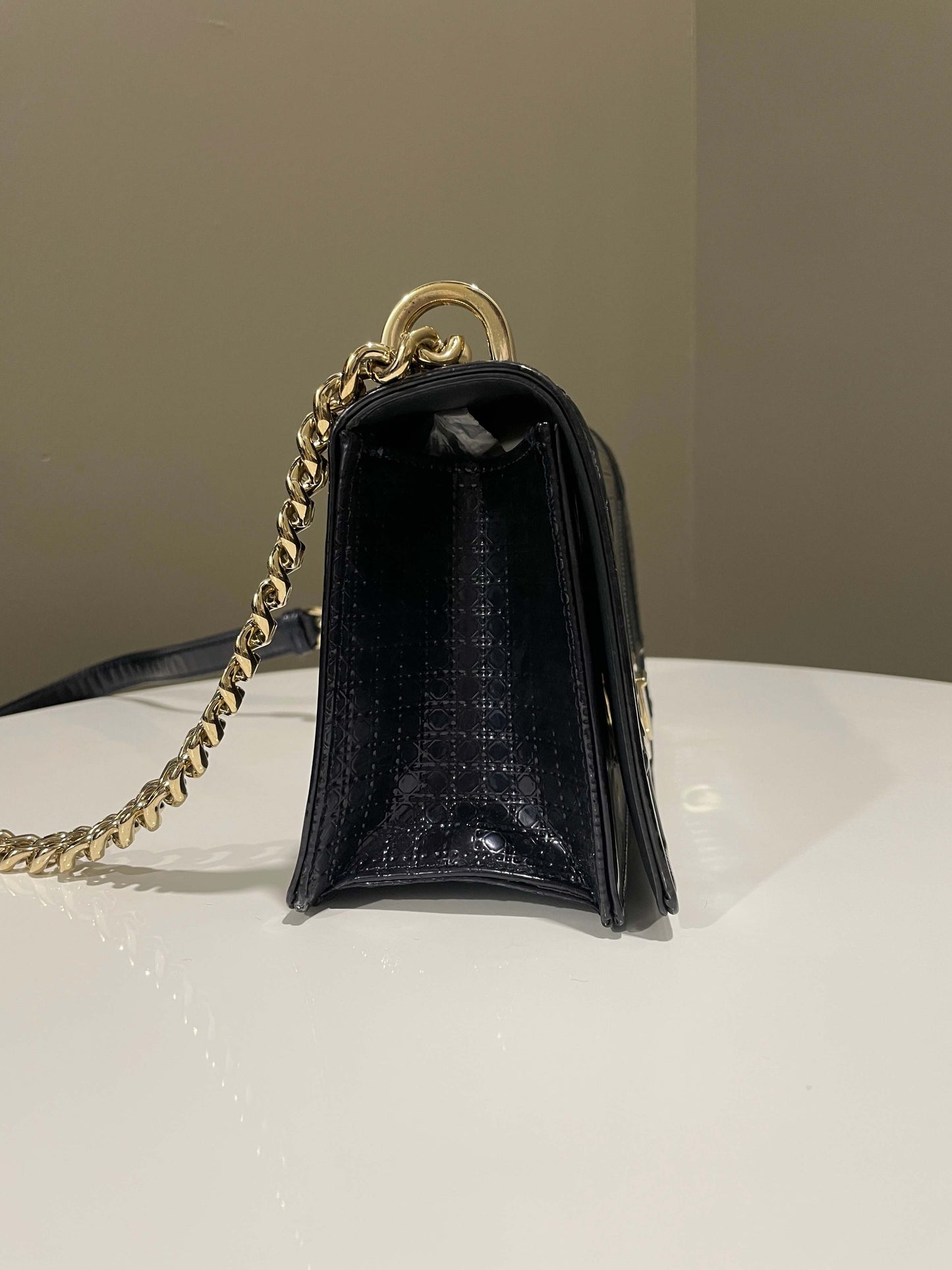 Dior Diorama Bag Midnight Glazed Calf