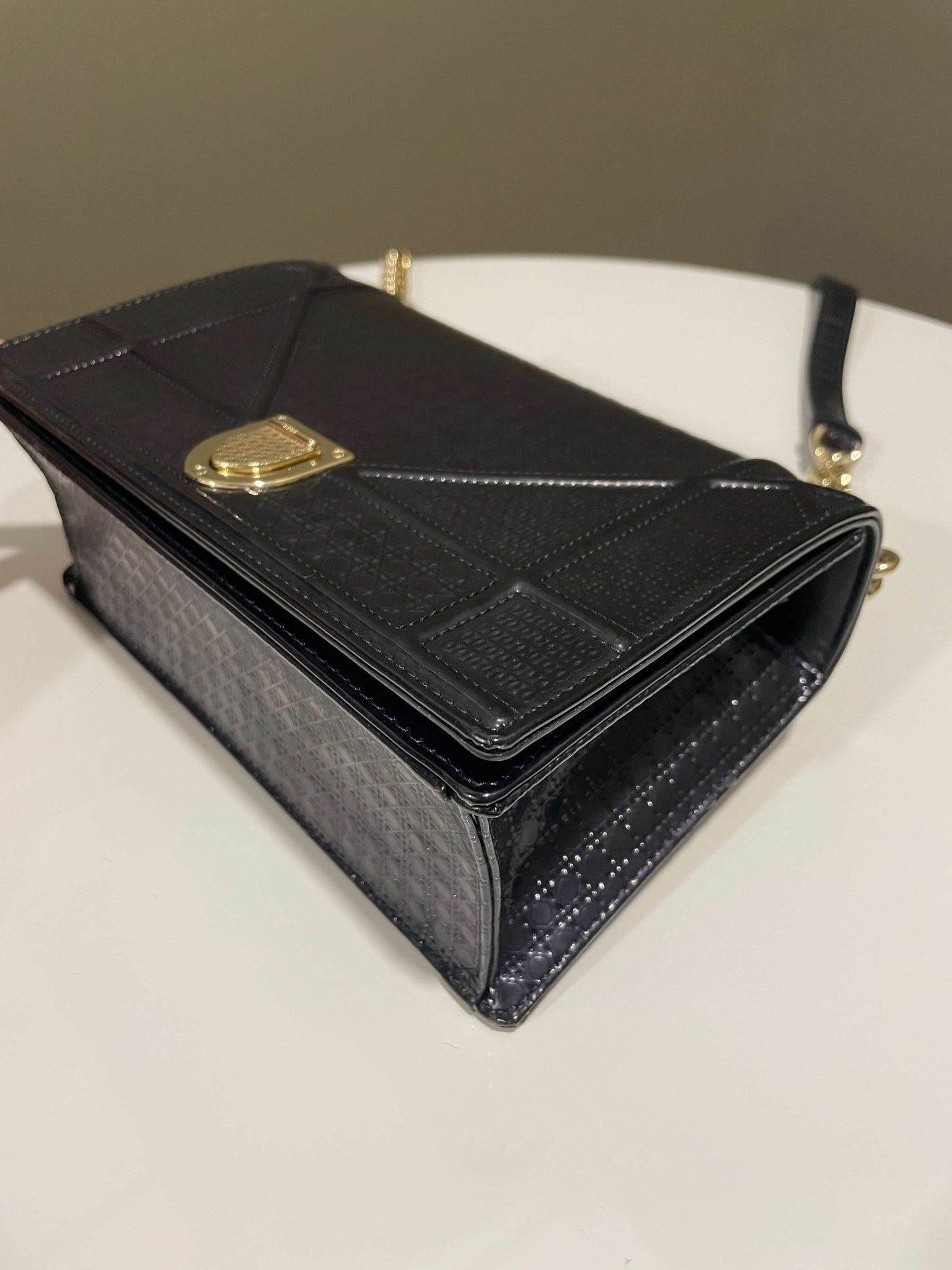 Dior Diorama Bag Midnight Glazed Calf