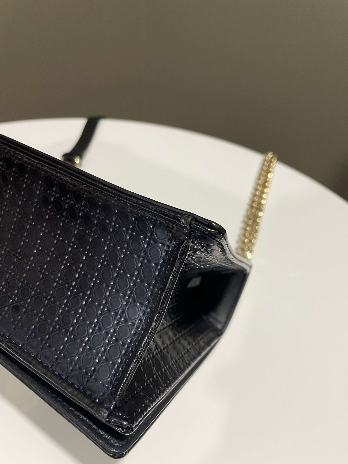 Dior Diorama Bag Midnight Glazed Calf