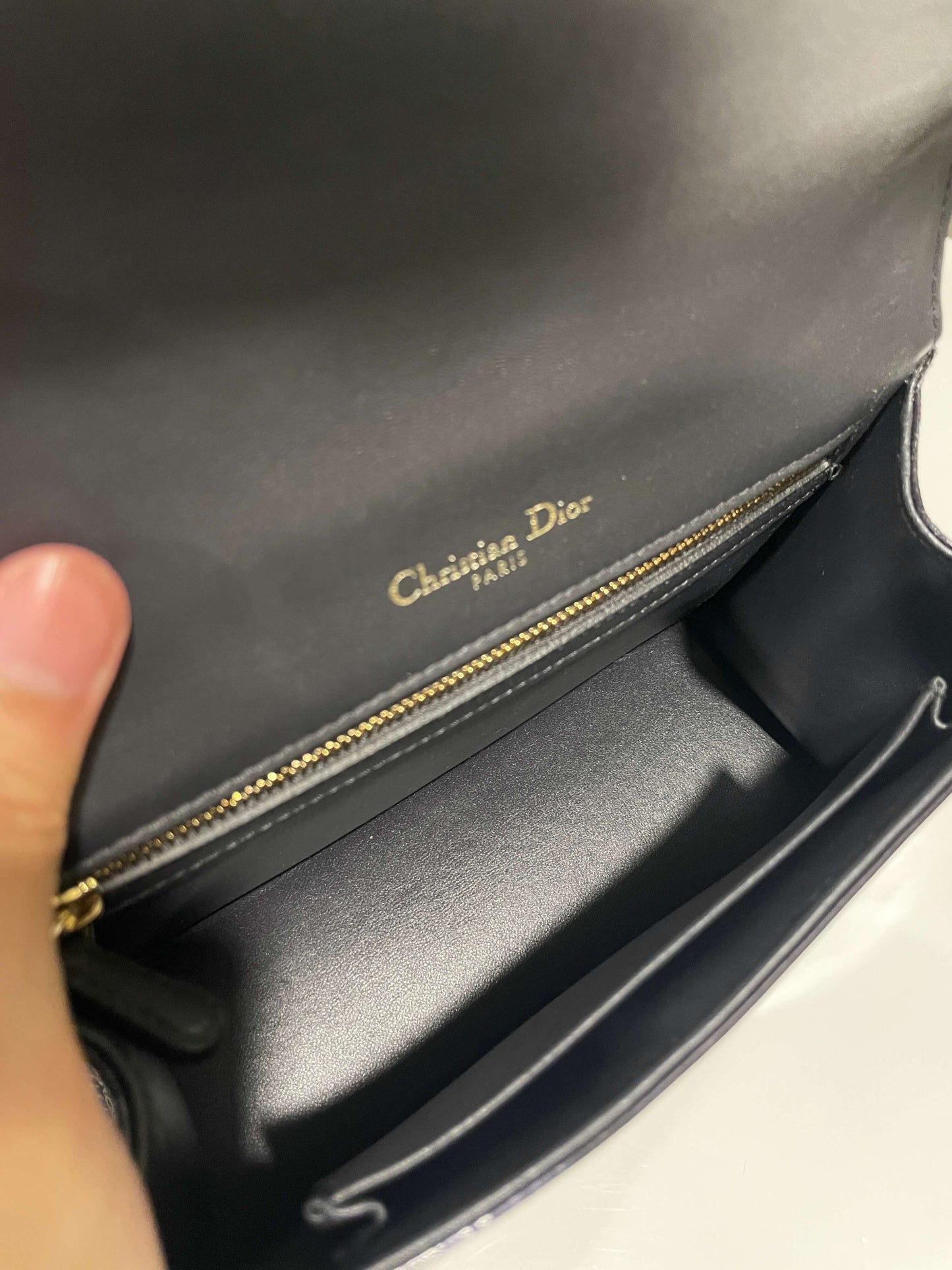 Dior Diorama Bag Midnight Glazed Calf