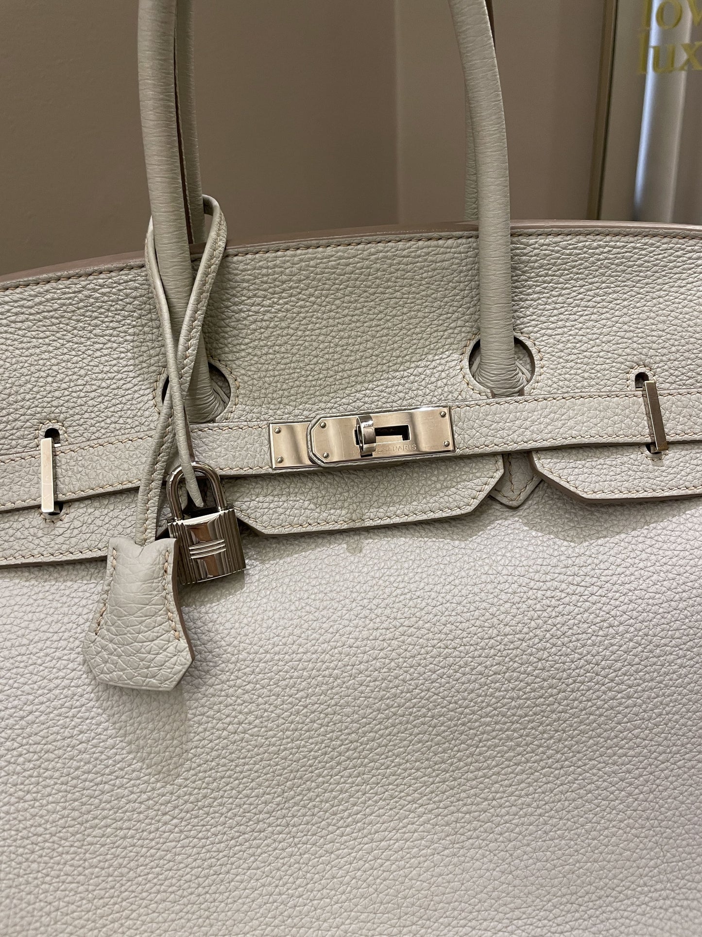 Hermes Birkin 35 Gris Perle Togo