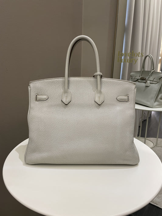 Hermes Birkin 35 Gris Perle Togo