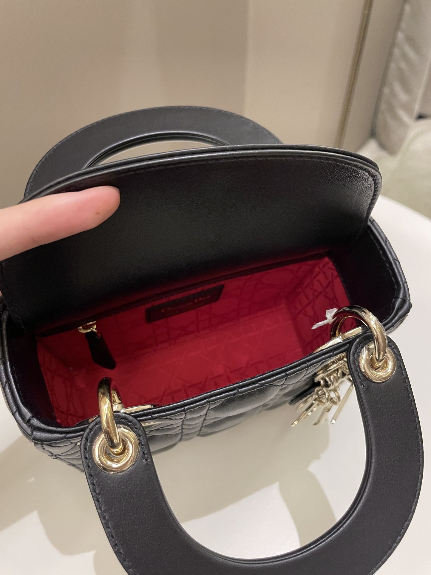 Dior Lady Dior Mini Black Lambskin