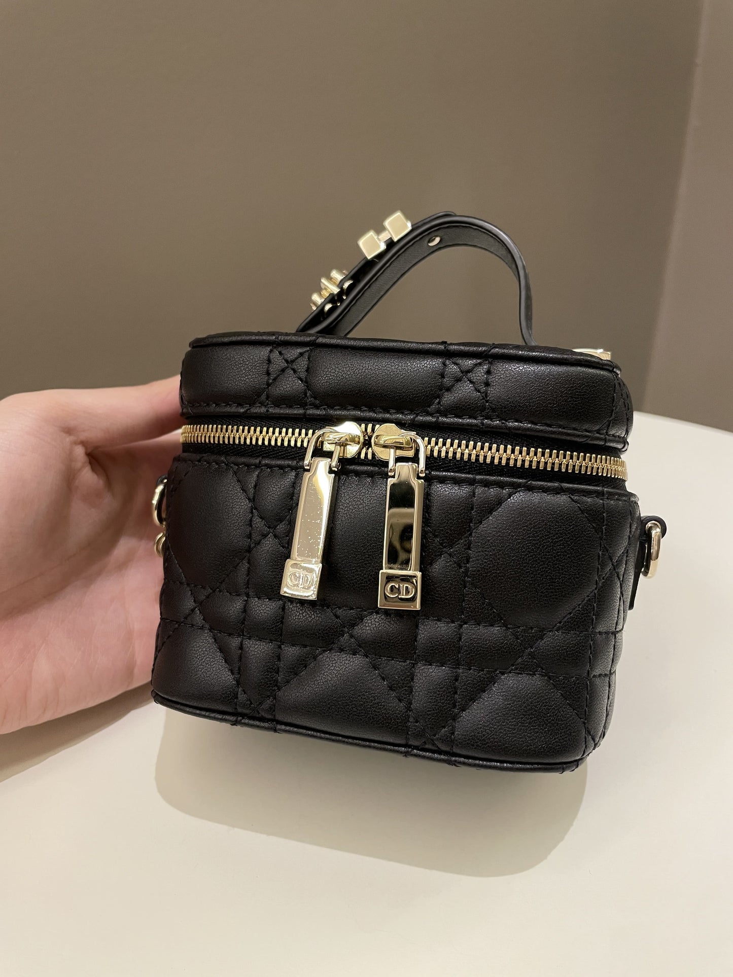 Dior Lady Dior Micro Vanity Black Lambskin