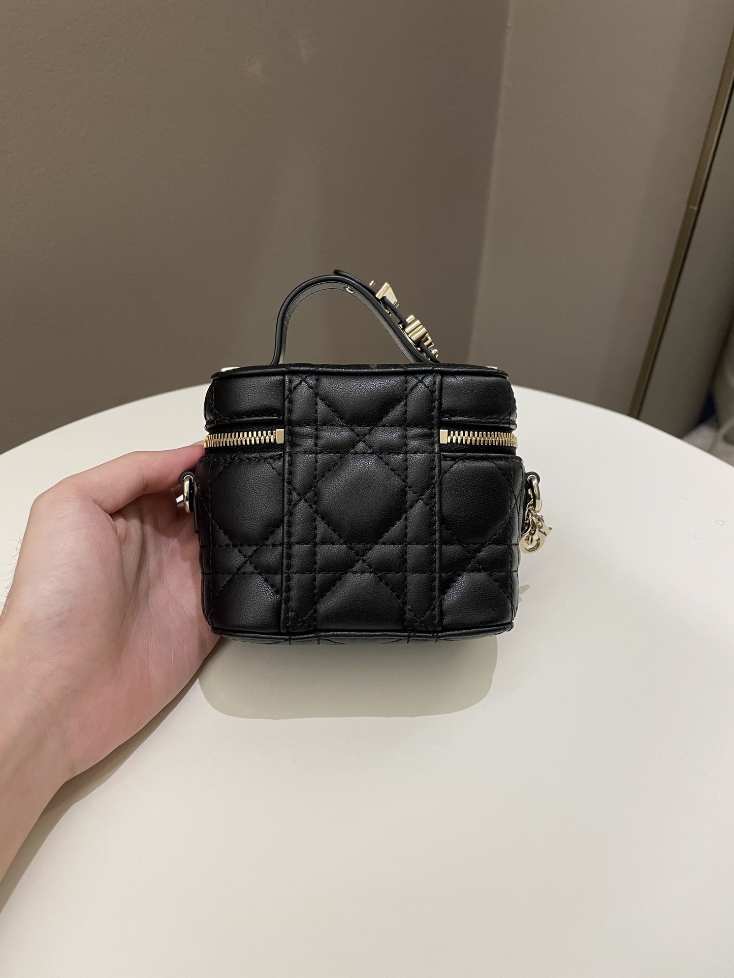 Dior Lady Dior Micro Vanity Black Lambskin