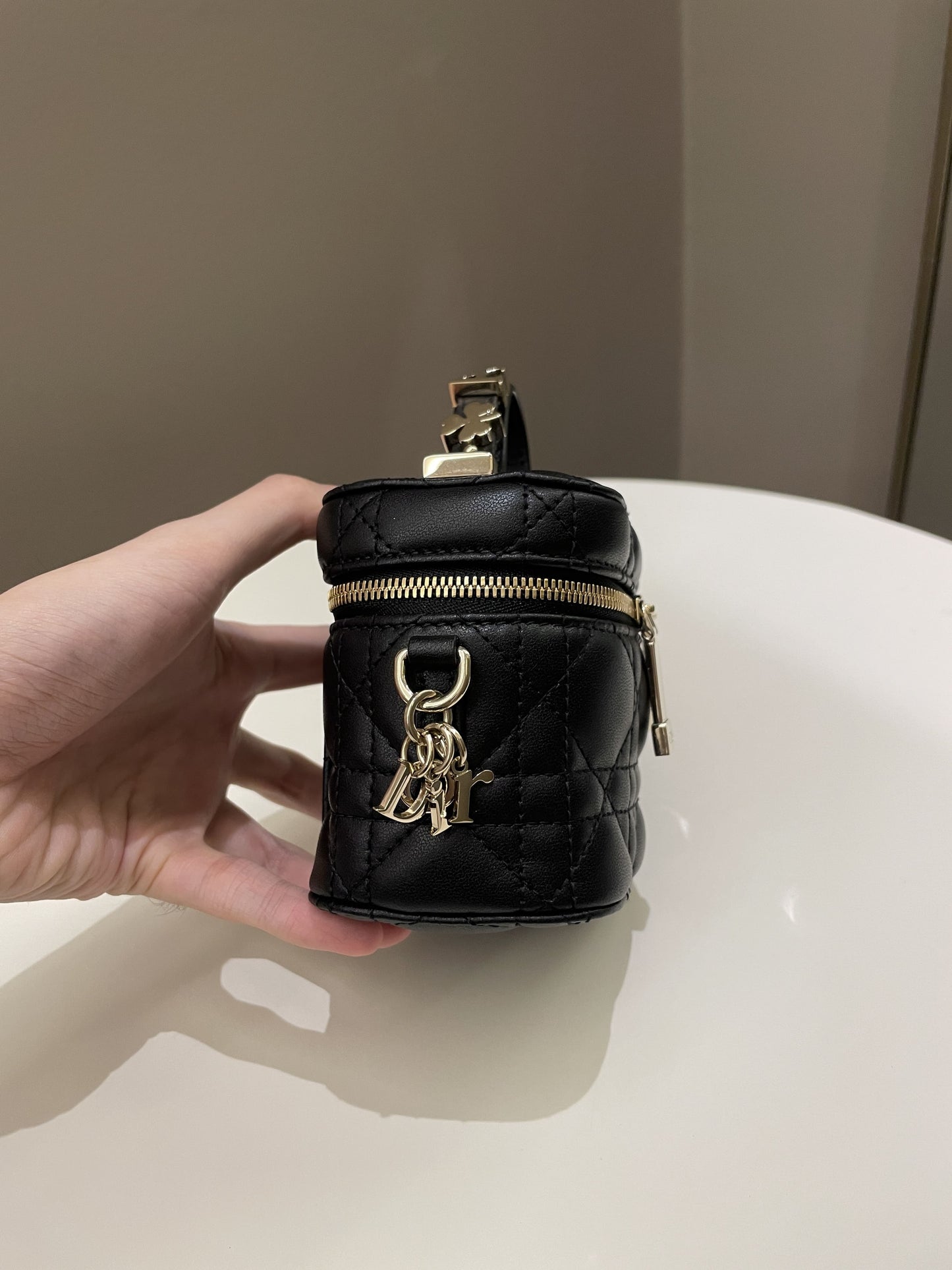 Dior Lady Dior Micro Vanity Black Lambskin