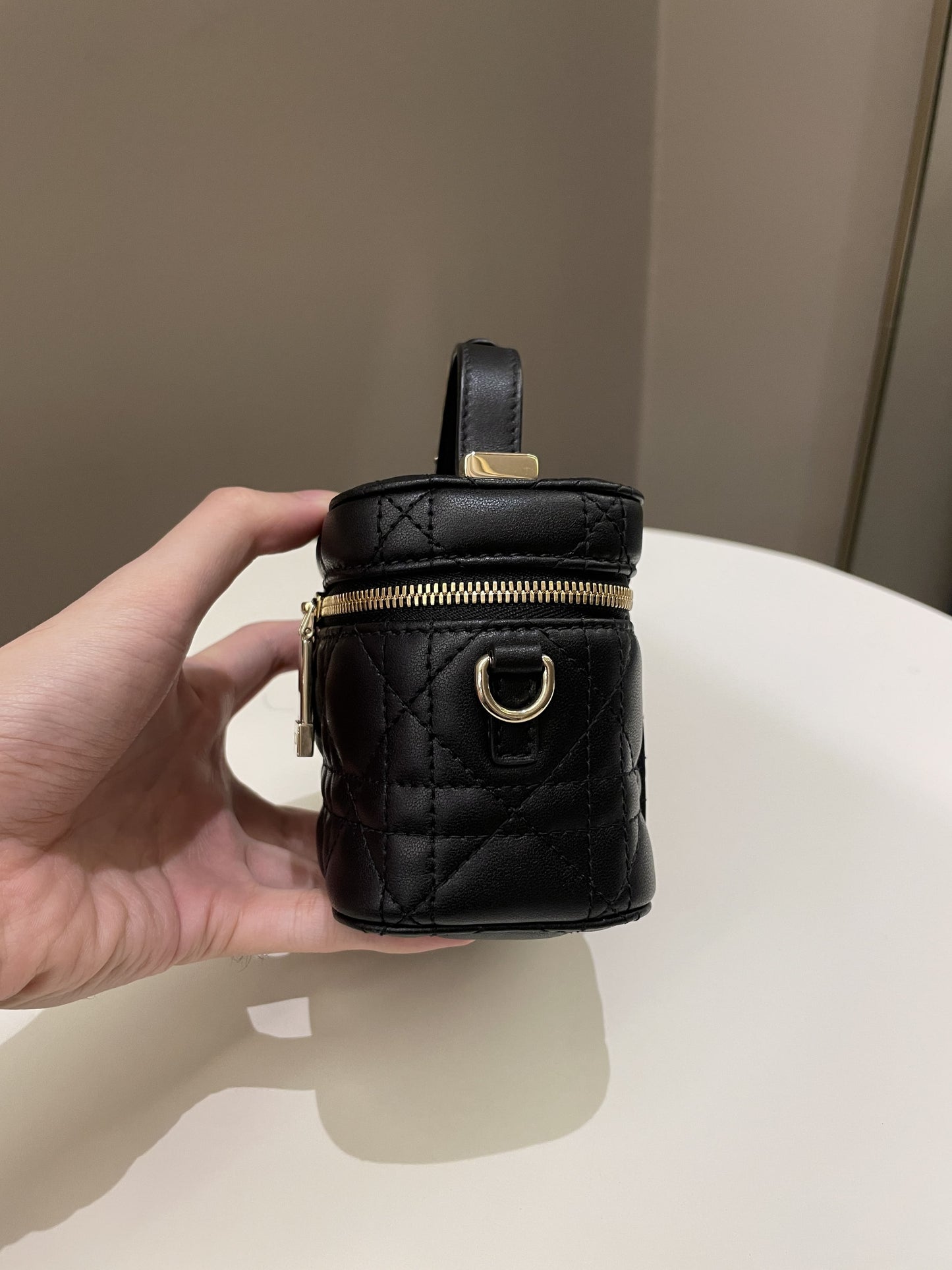 Dior Lady Dior Micro Vanity Black Lambskin