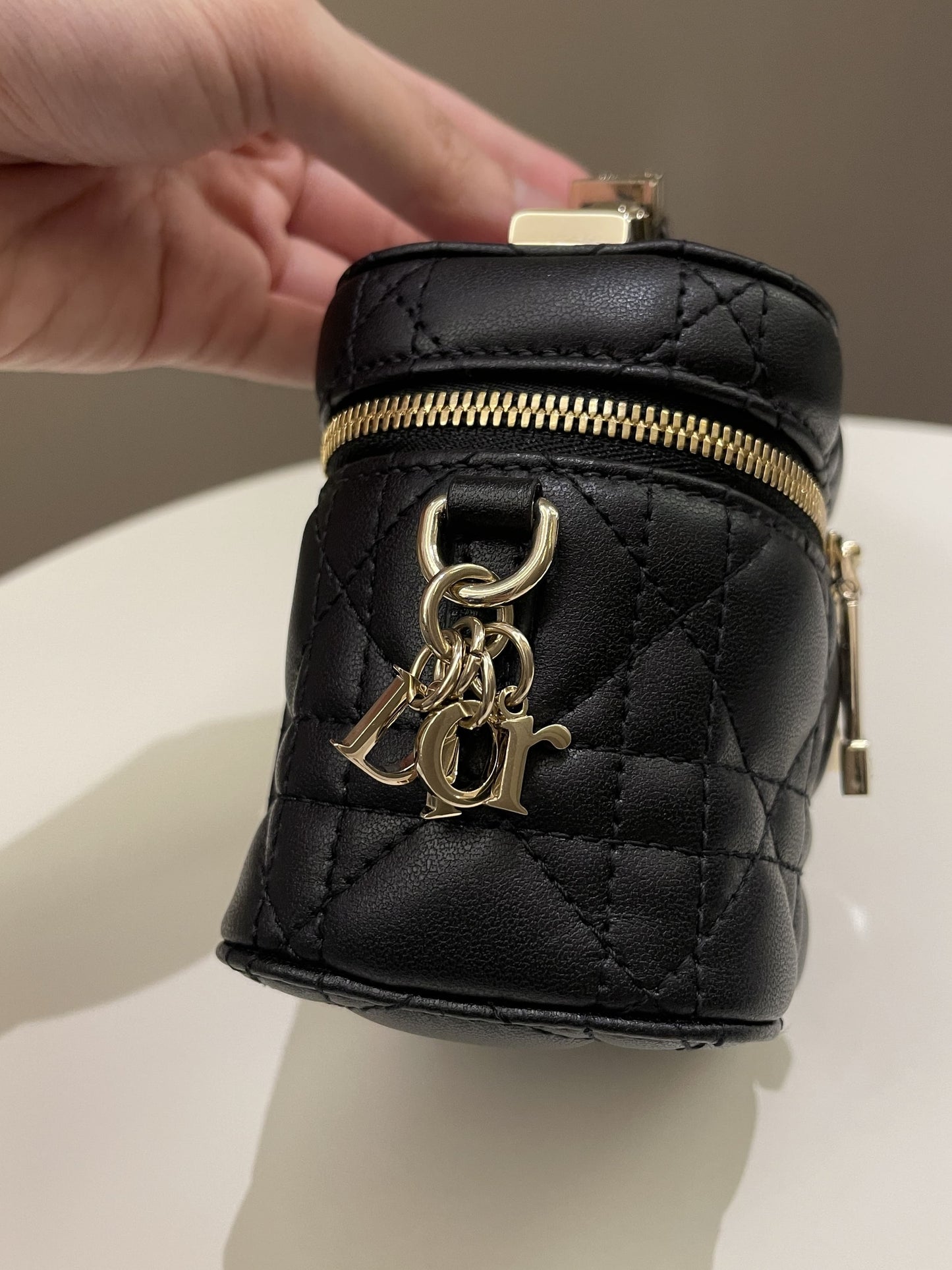 Dior Lady Dior Micro Vanity Black Lambskin