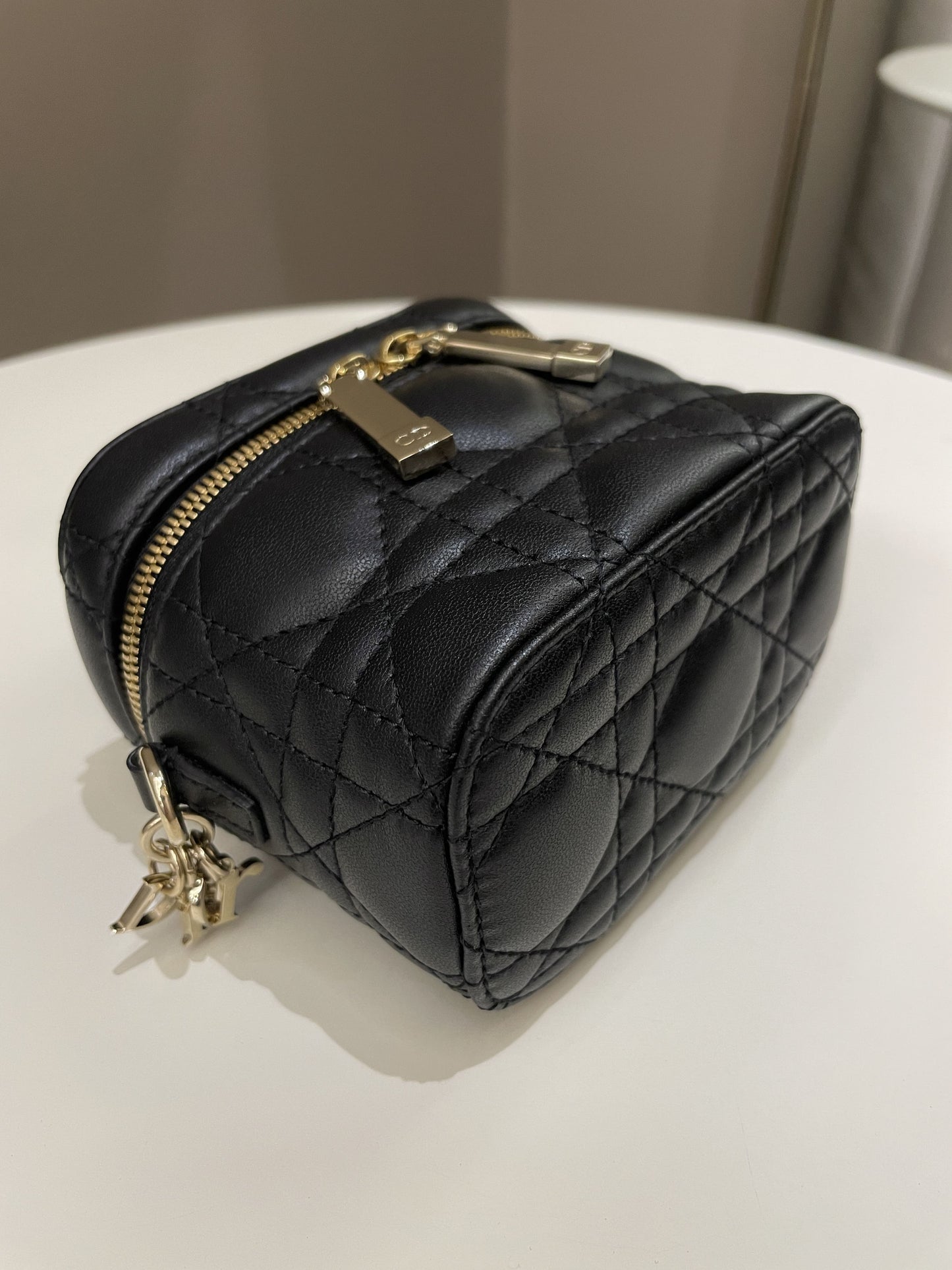 Dior Lady Dior Micro Vanity Black Lambskin