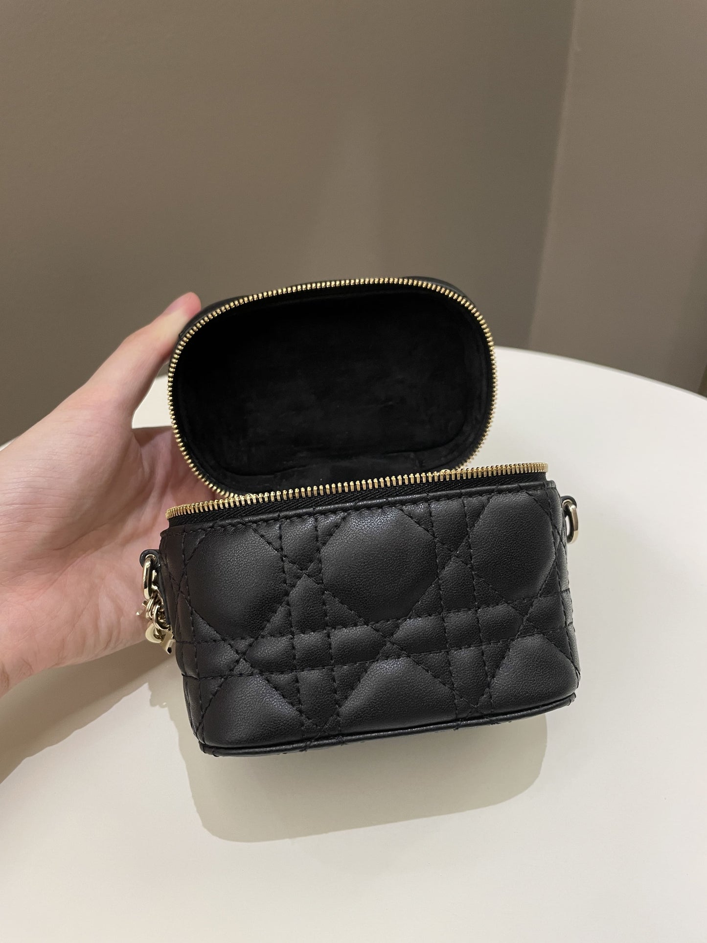 Dior Lady Dior Micro Vanity Black Lambskin