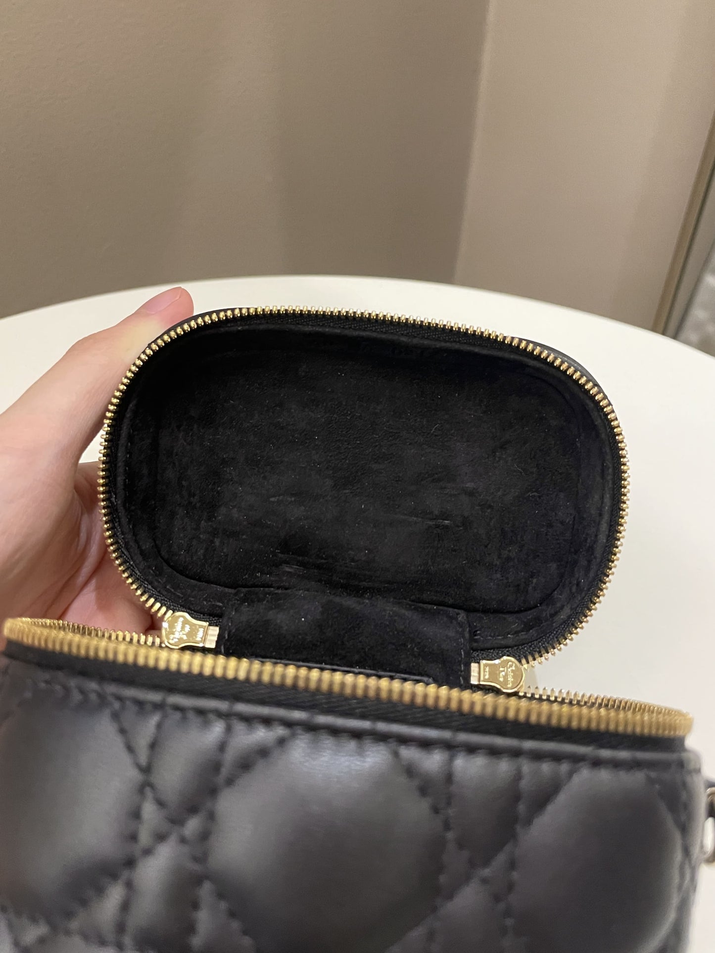 Dior Lady Dior Micro Vanity Black Lambskin