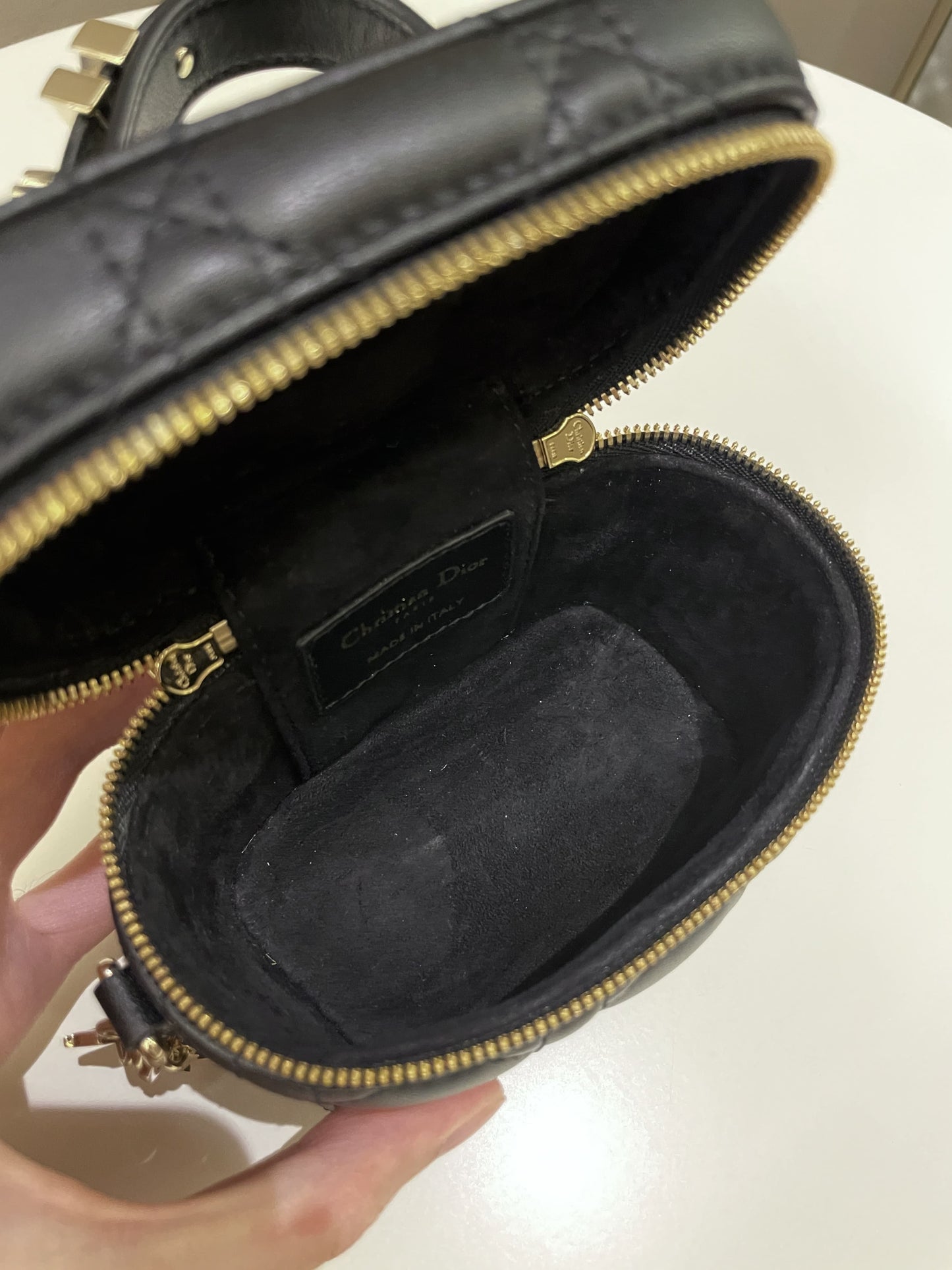 Dior Lady Dior Micro Vanity Black Lambskin