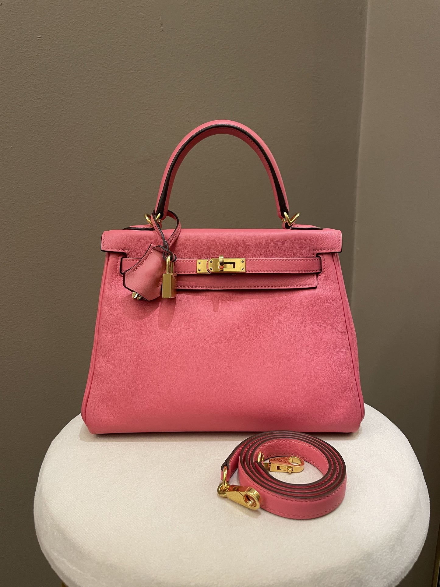 Hermes Kelly 25 Rose Azalea Swift