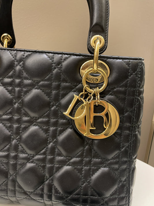 Dior Classic Lady Dior Black Lambskin