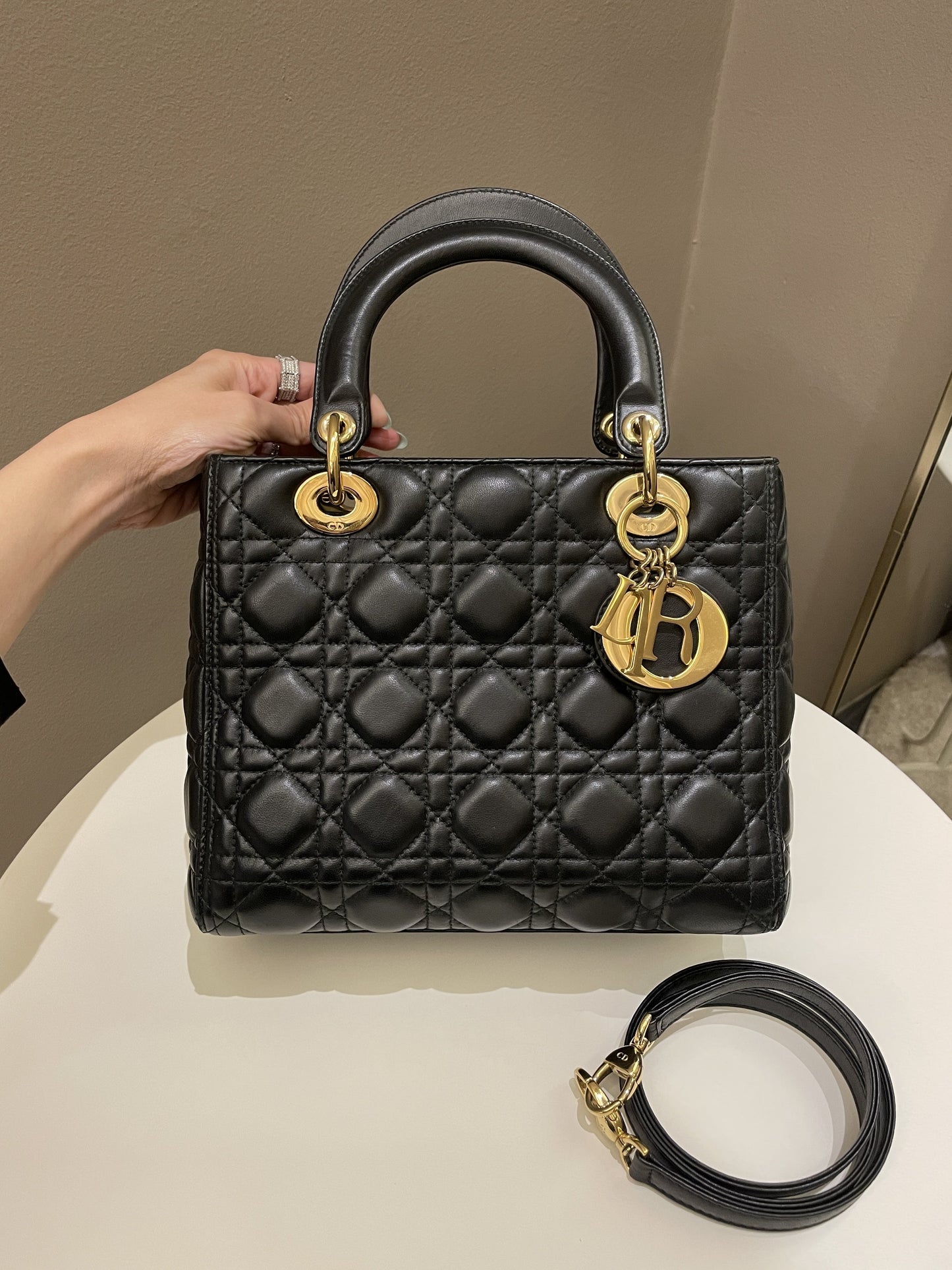 Dior Classic Lady Dior Black Lambskin