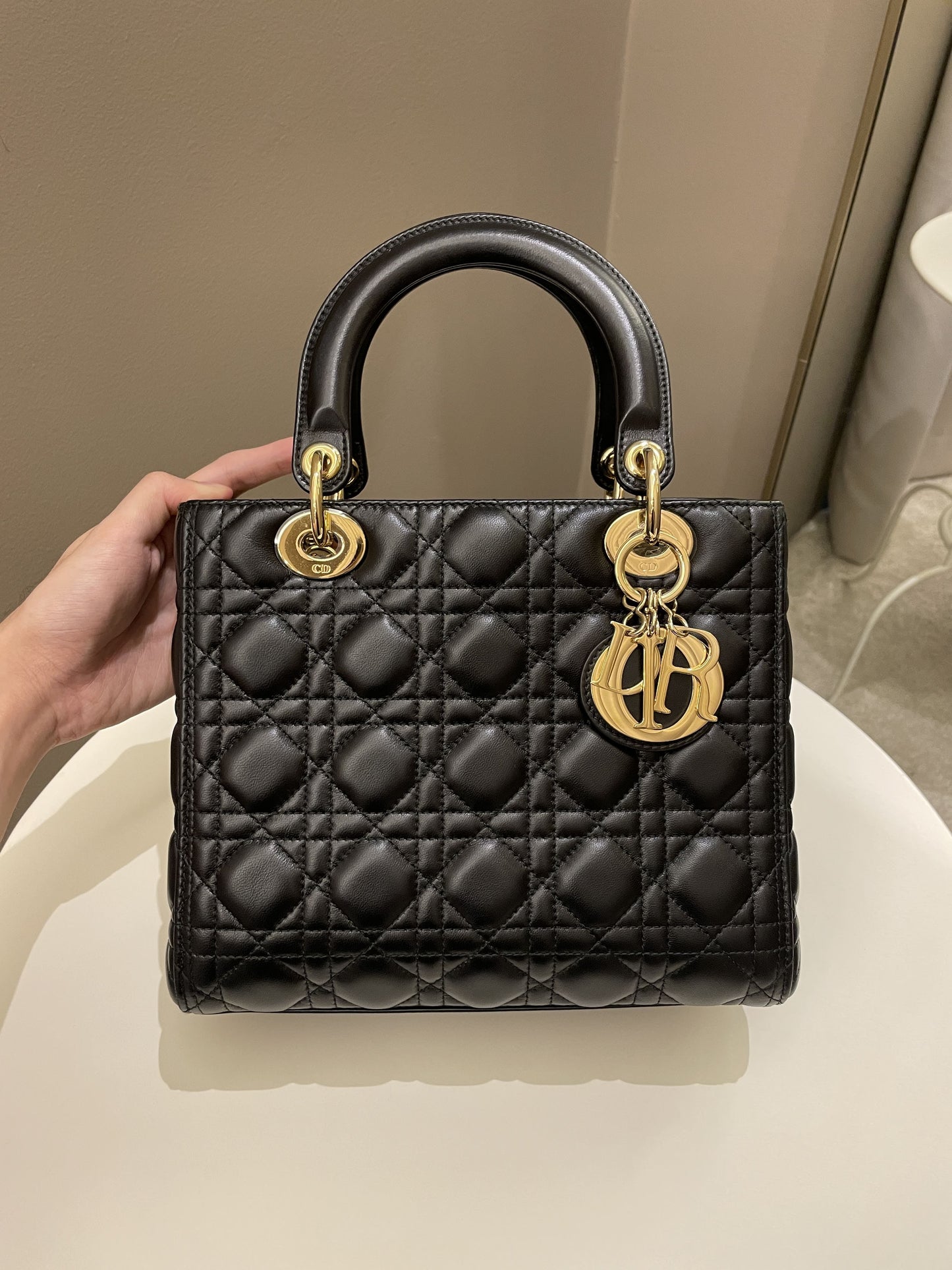 Dior Classic Lady Dior Black Lambskin