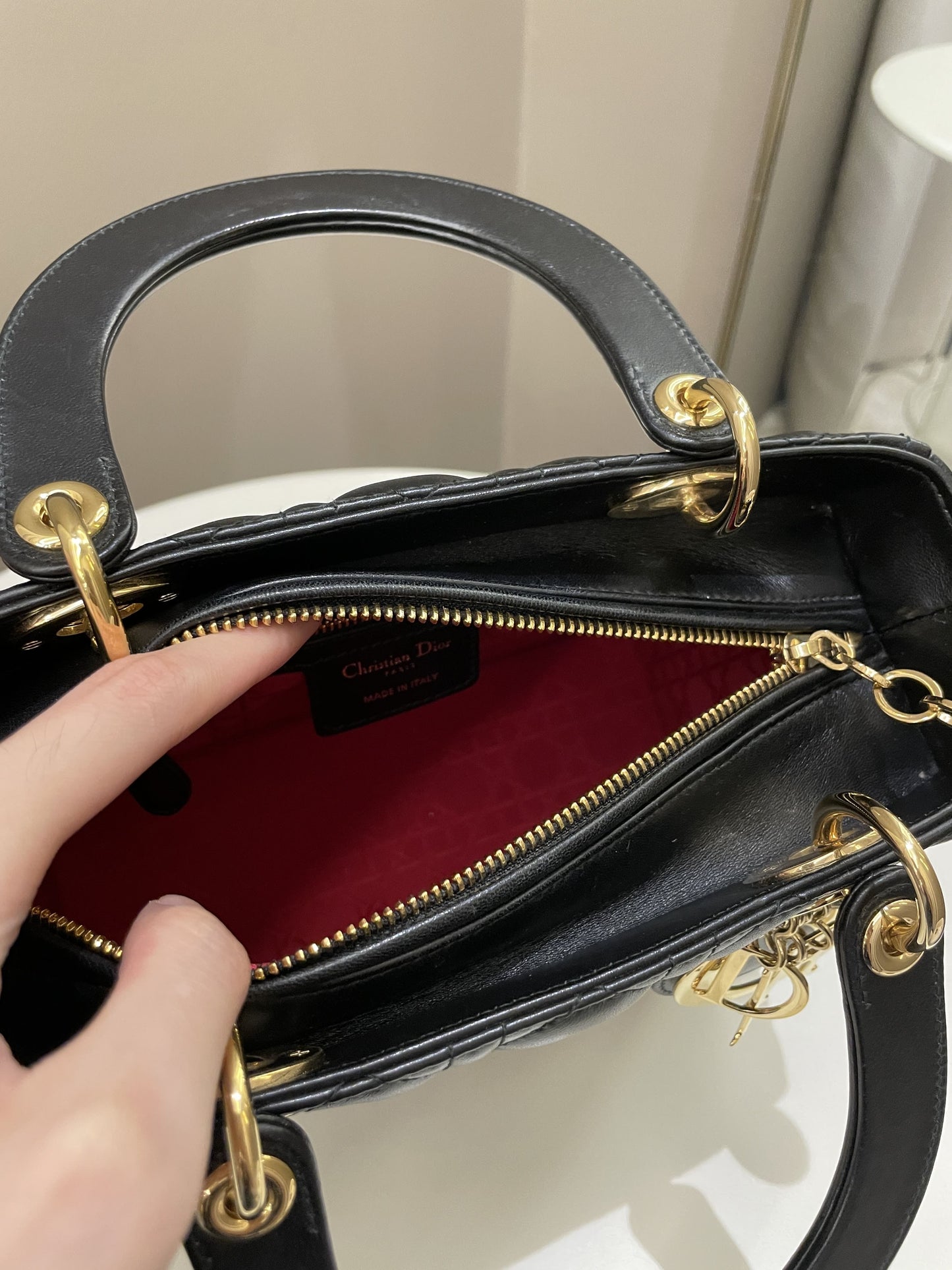 Dior Classic Lady Dior Black Lambskin