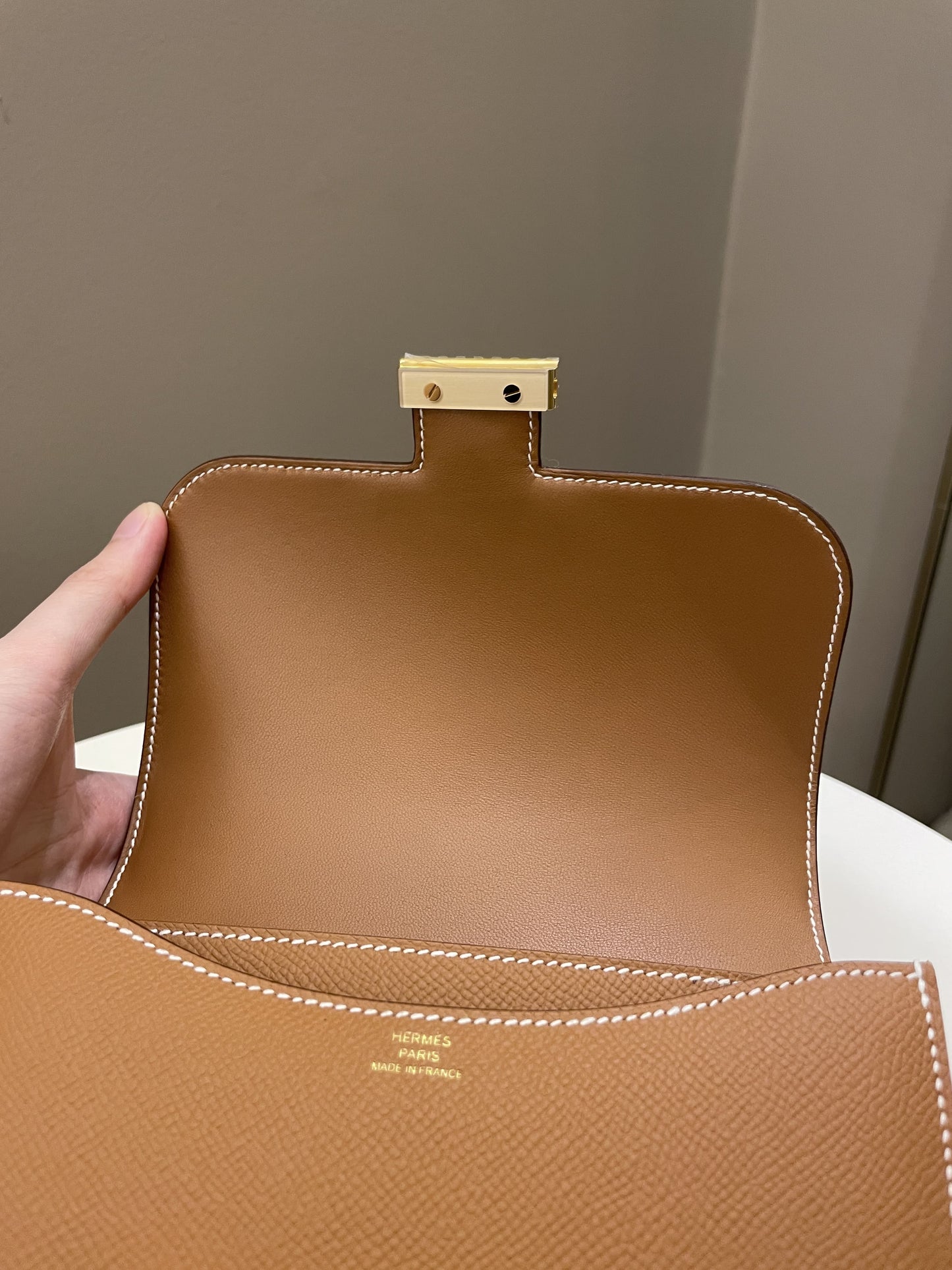 Hermes Constance 18 Gold Epsom