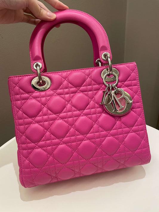 Dior Classic Lady Dior Bubble Gum Pink Lambskin