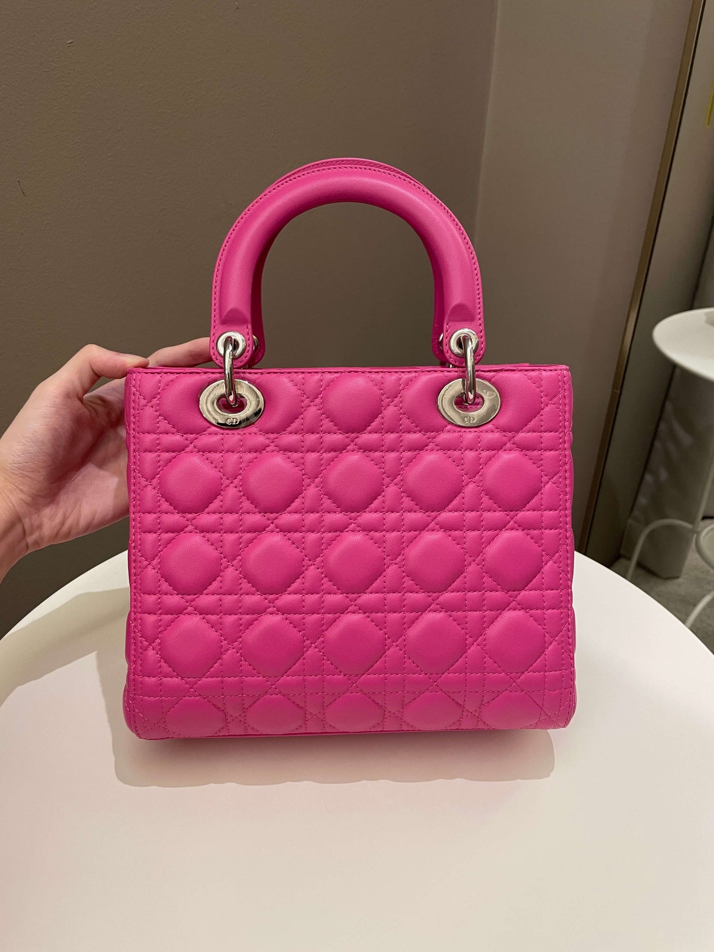 Dior Classic Lady Dior Bubble Gum Pink Lambskin