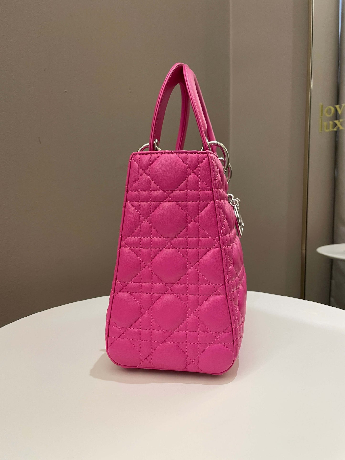 Dior Classic Lady Dior Bubble Gum Pink Lambskin