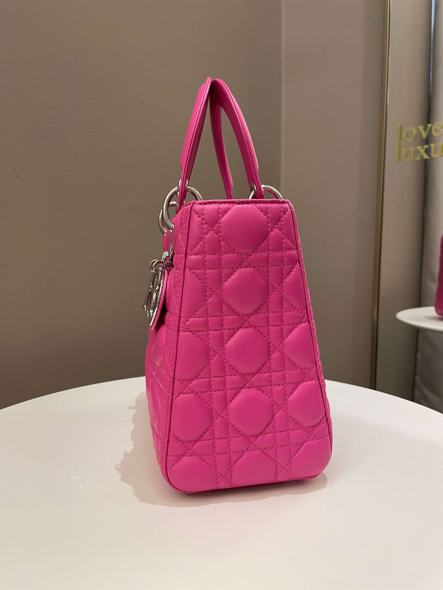 Dior Classic Lady Dior Bubble Gum Pink Lambskin