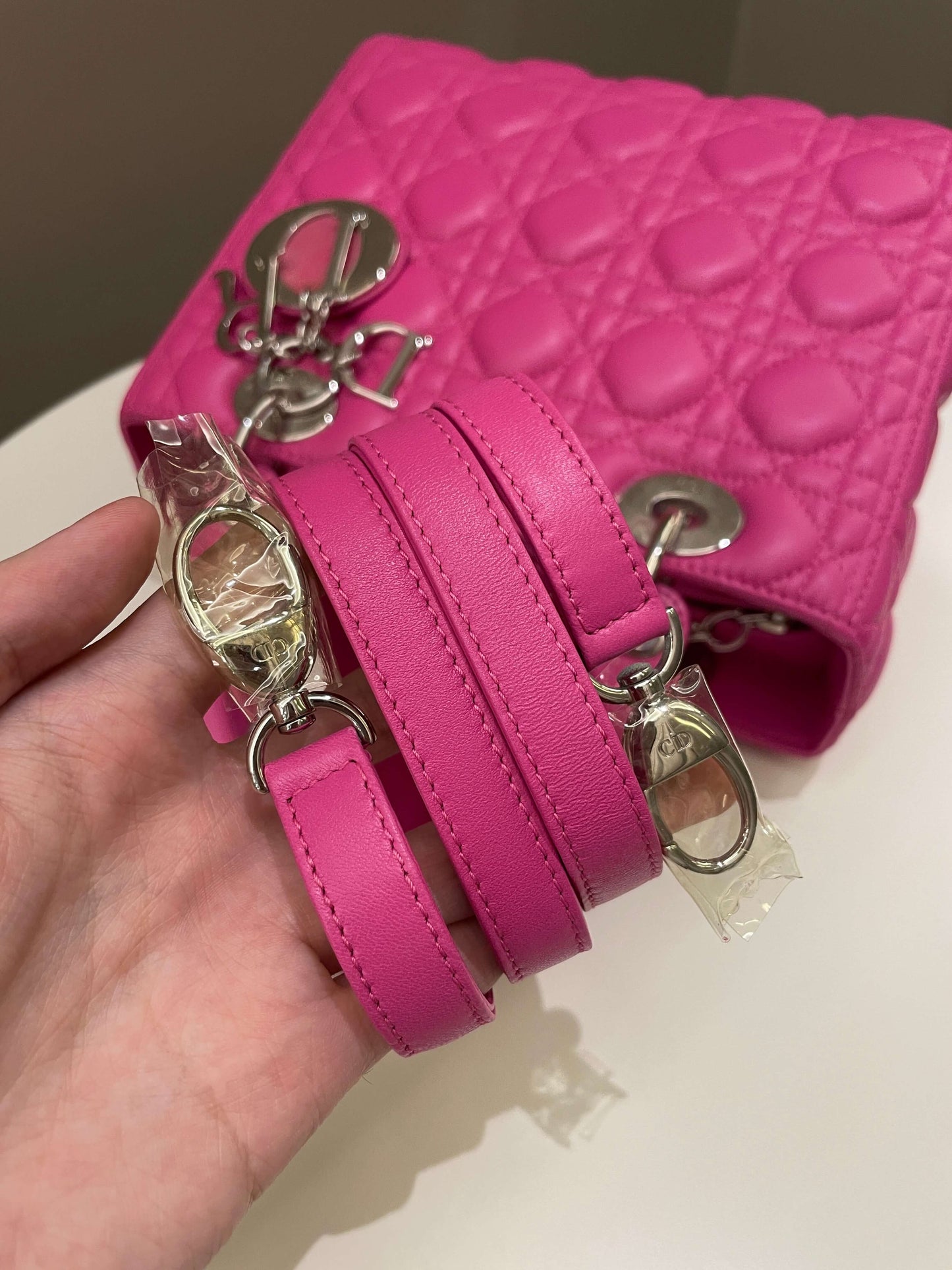 Dior Classic Lady Dior Bubble Gum Pink Lambskin