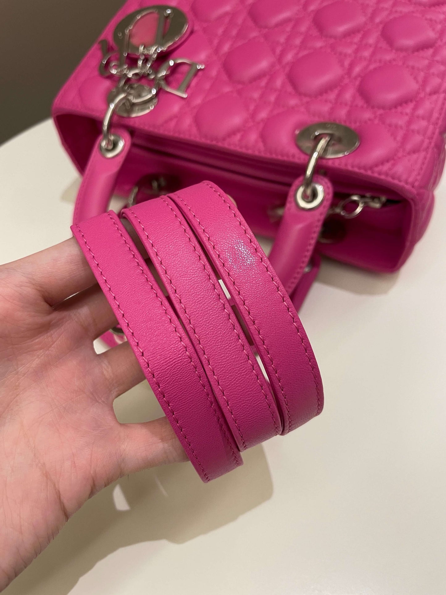 Dior Classic Lady Dior Bubble Gum Pink Lambskin