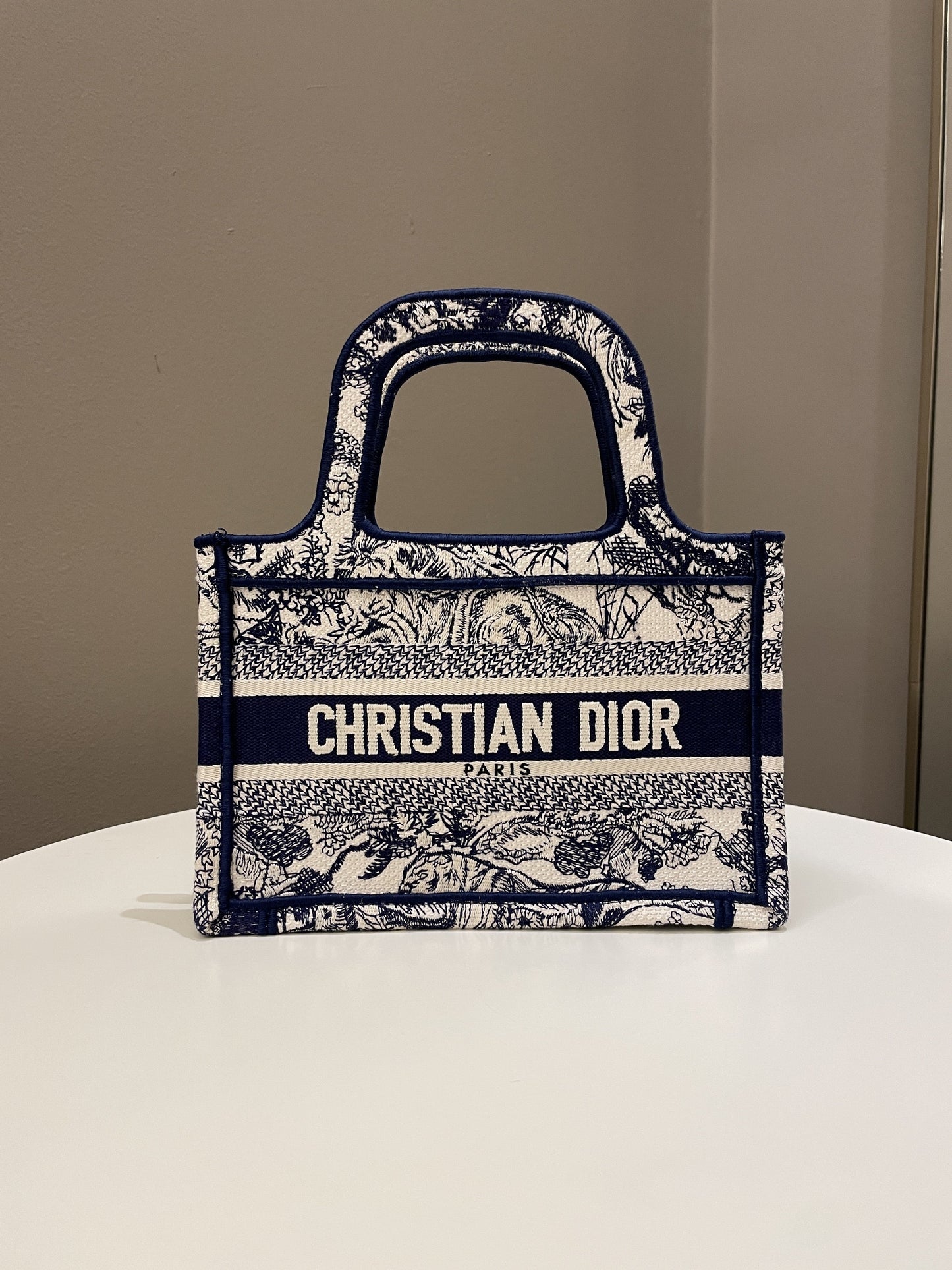 Dior Mini Book Tote Blue