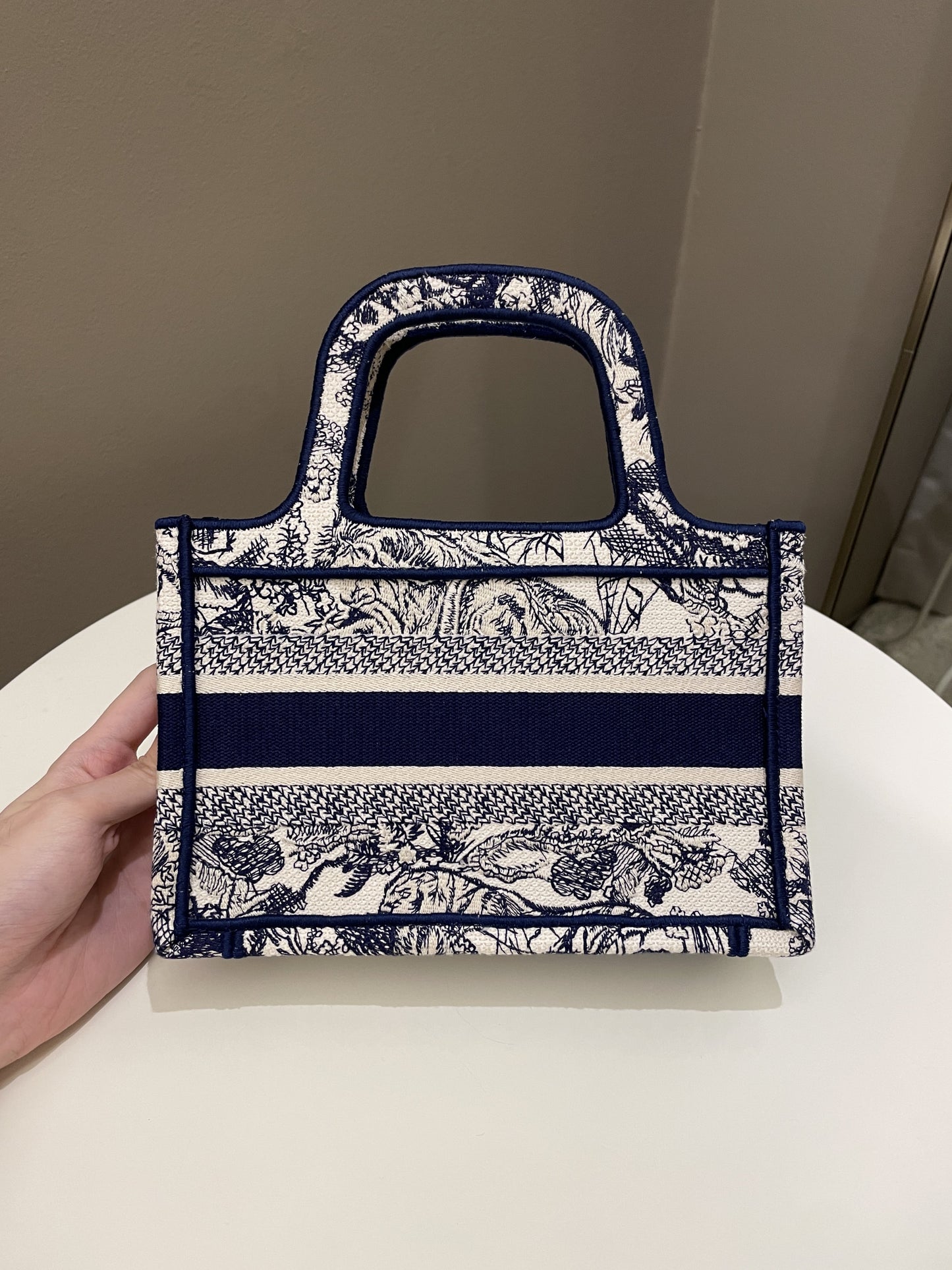 Dior Mini Book Tote Blue